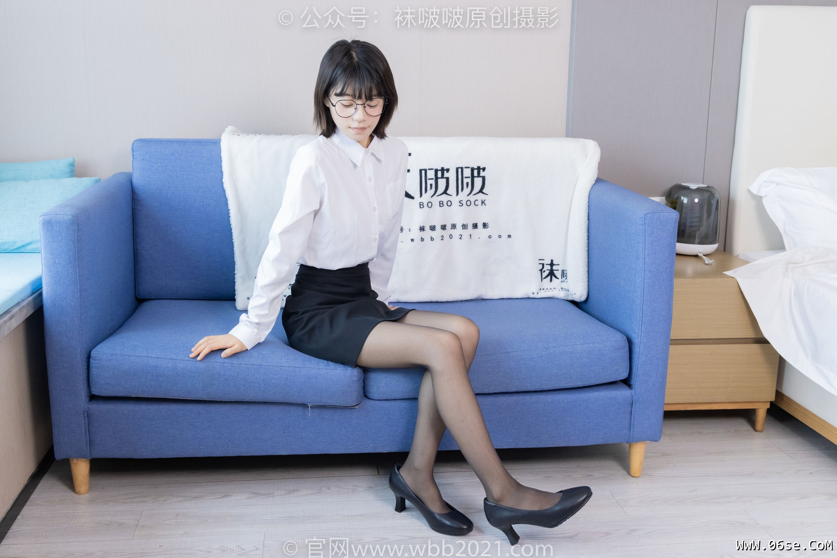 图片[57]-BoBoSocks袜啵啵 No.436 糯米 -OL制服、两双平底鞋、薄黑丝、厚肉丝[150P]-六色网