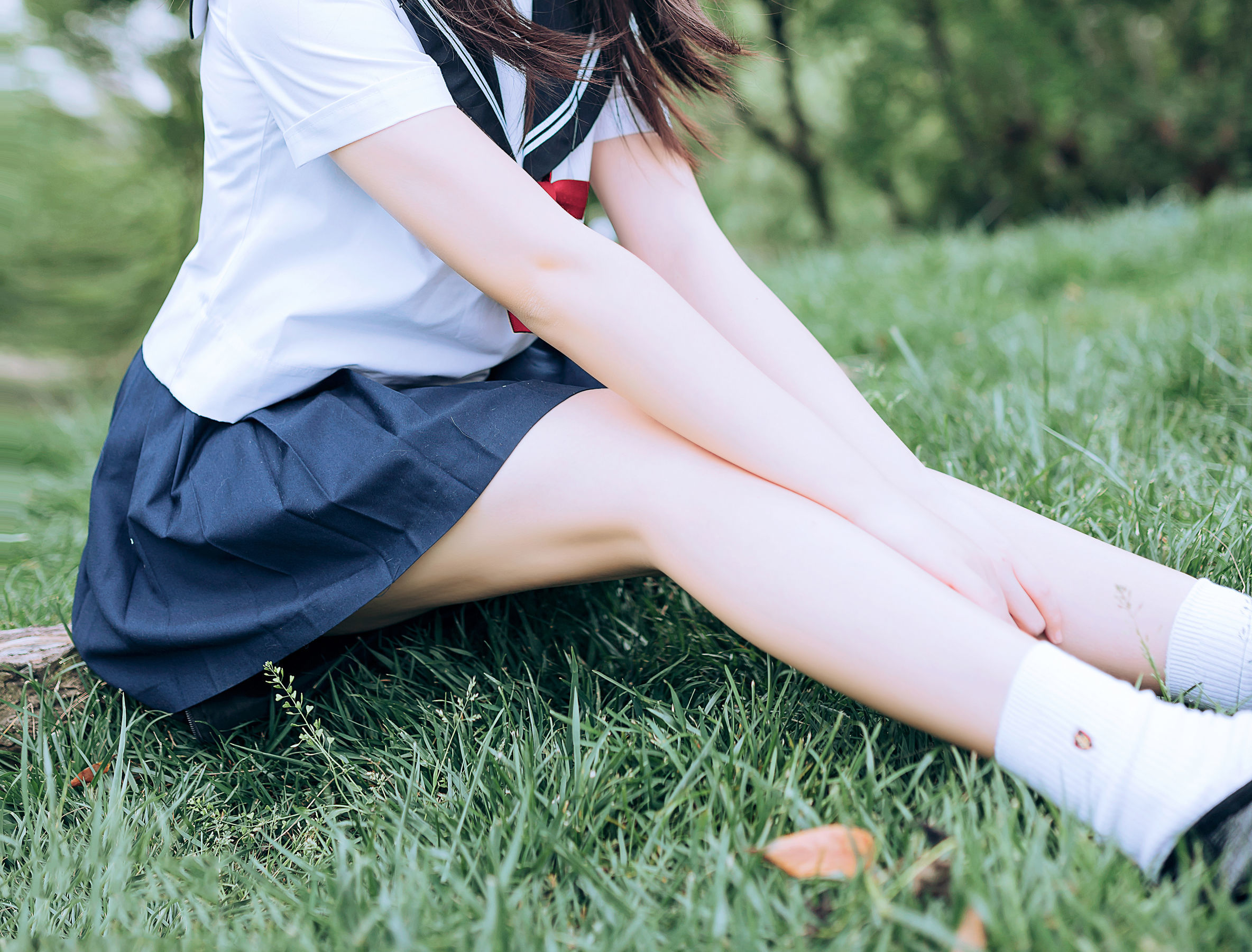 图片[24]-喵糖映画 VOL.446 绿意JK 写真套图 [36P]-六色网