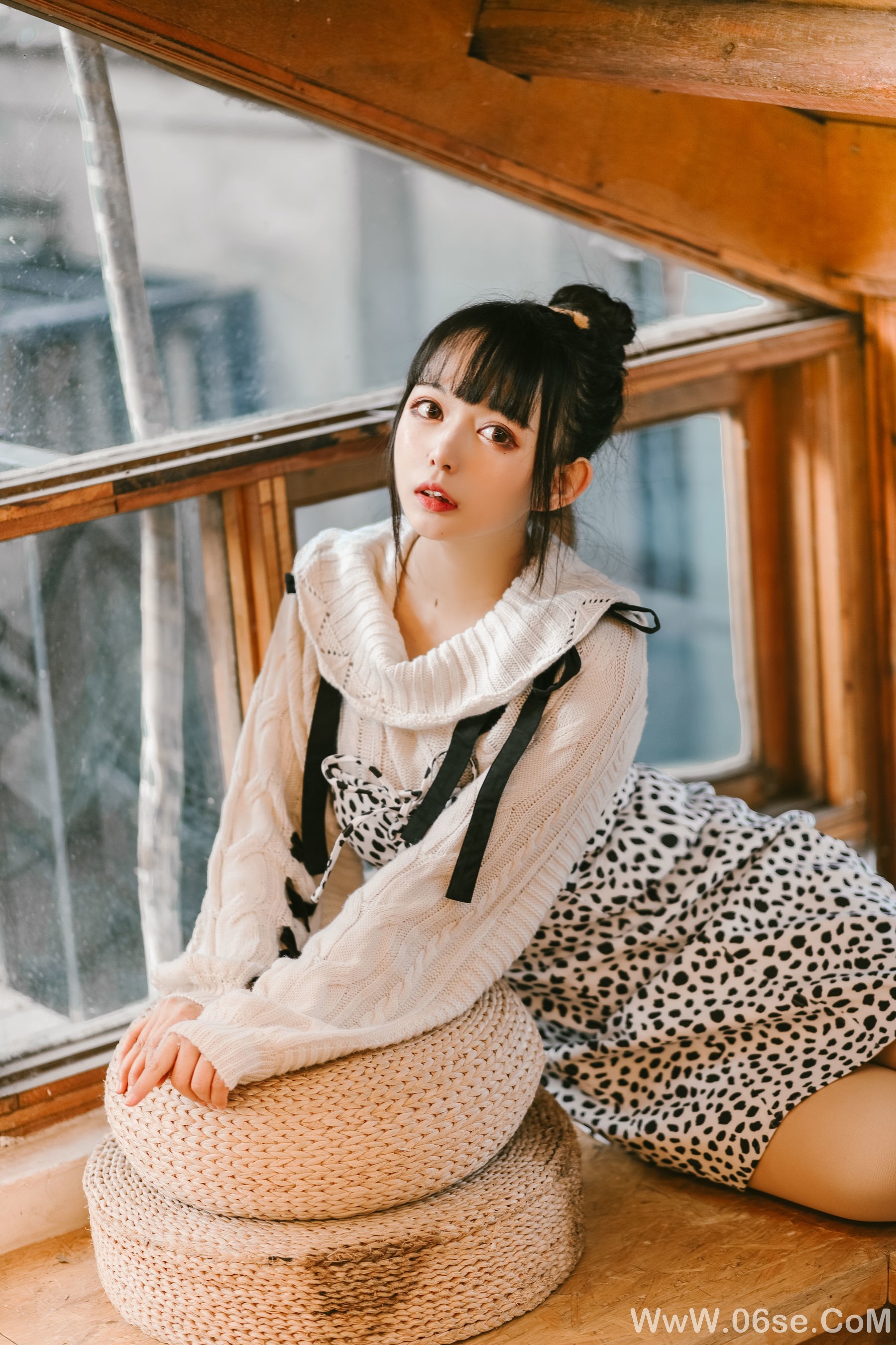 图片[5]-大眼萌妹黑猫猫OvO 少女心事[21P]-六色网
