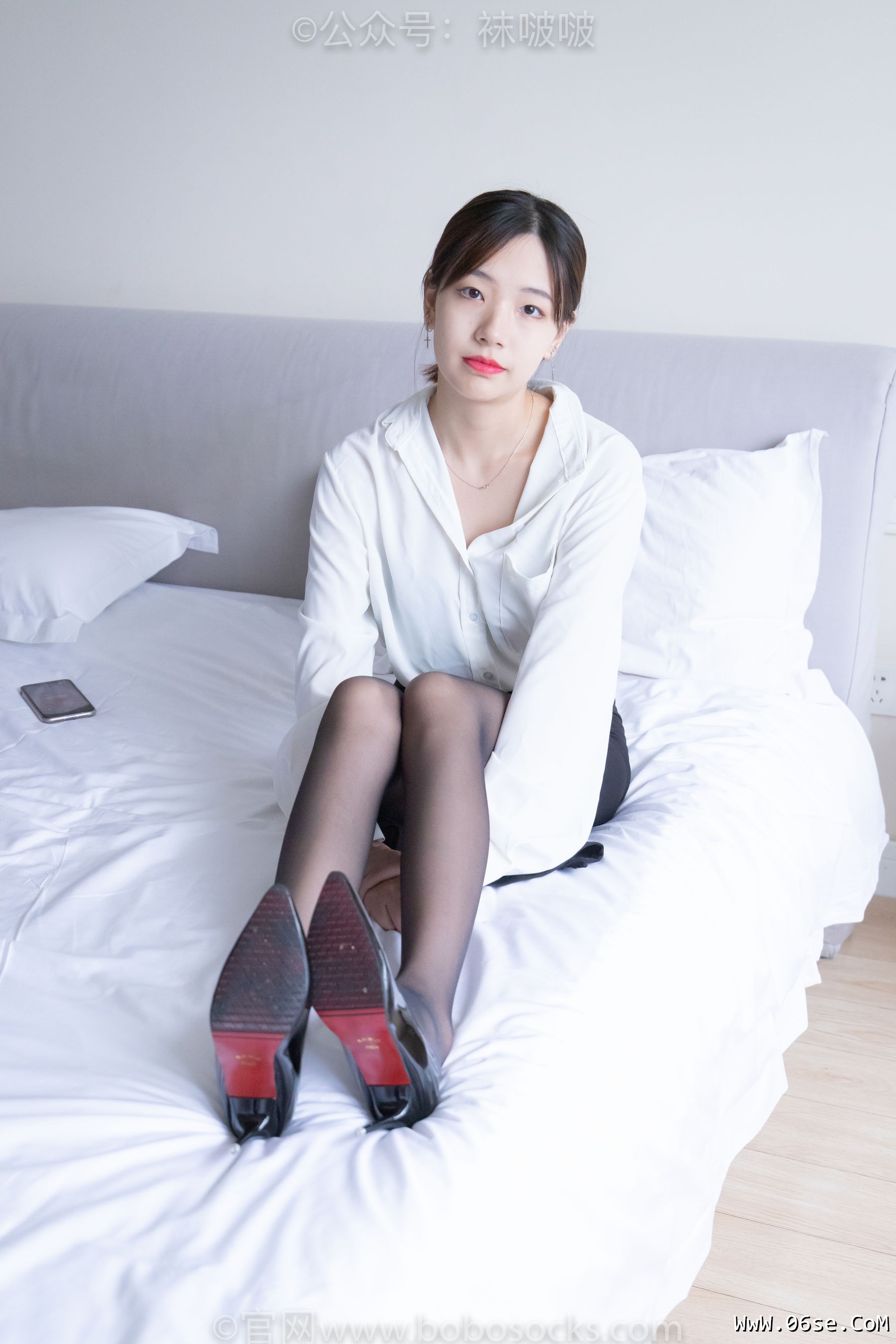 图片[131]-BoBoSocks袜啵啵 No.017 小甜豆-OL制服、高跟鞋、黑丝[131P]-六色网