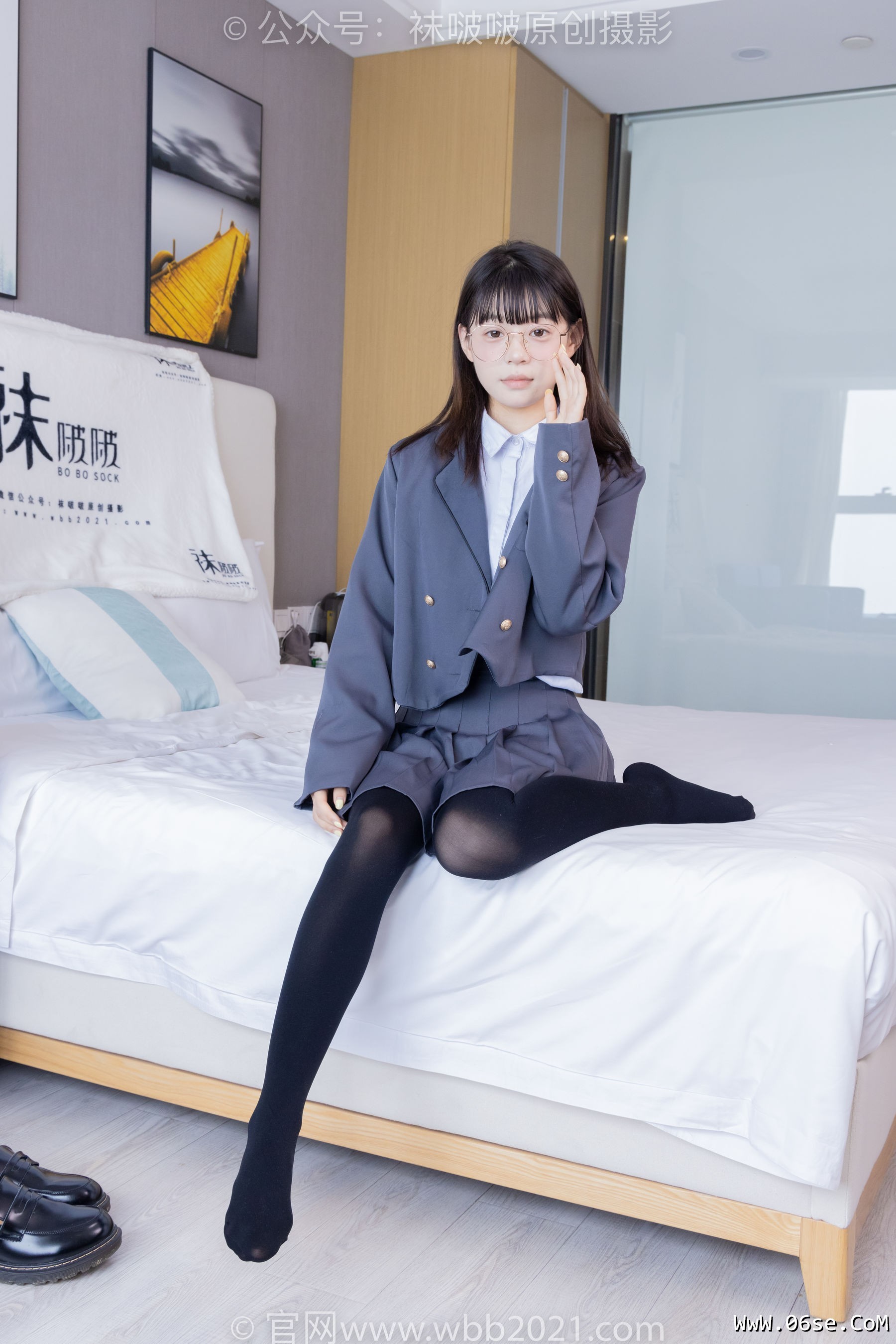 图片[42]-BoBoSocks袜啵啵 No.402 糯米 -皮鞋、厚黑丝、学院jk[140P]-六色网