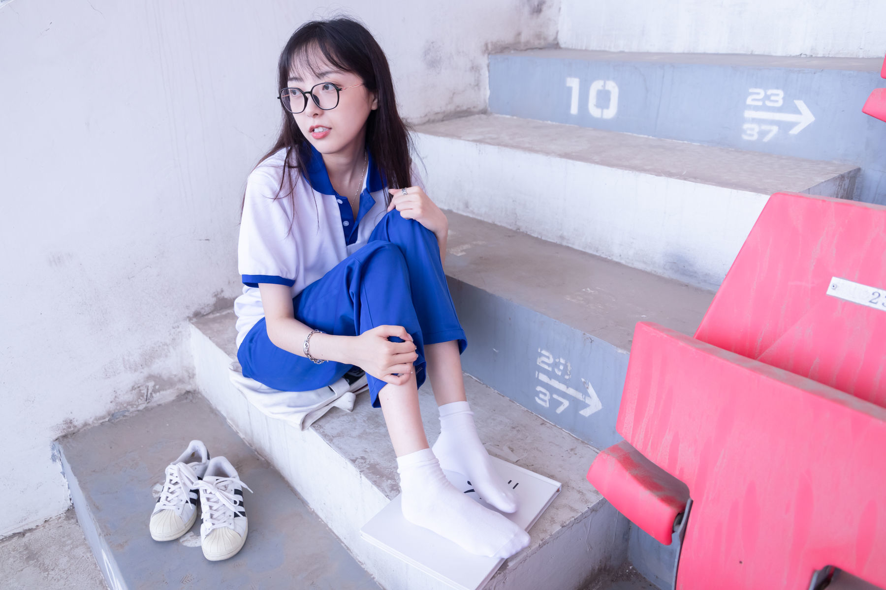 图片[70]-BoBoSocks袜啵啵 No.002 稚予-校服、贝壳头、白棉袜、裸足[139P]-六色网
