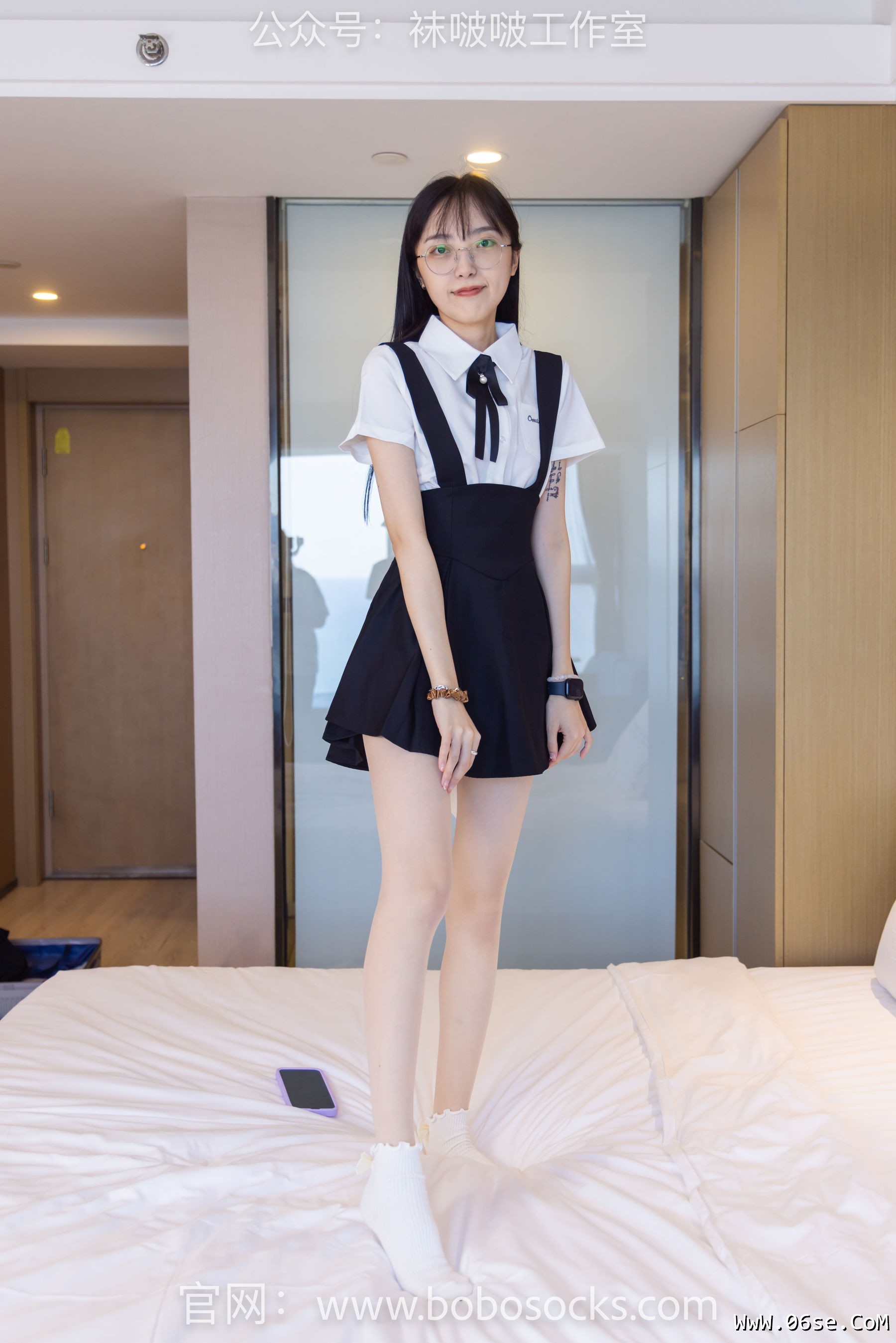 图片[123]-BoBoSocks袜啵啵 No.121 稚予-高跟鞋、白棉袜、肉丝[140P]-六色网