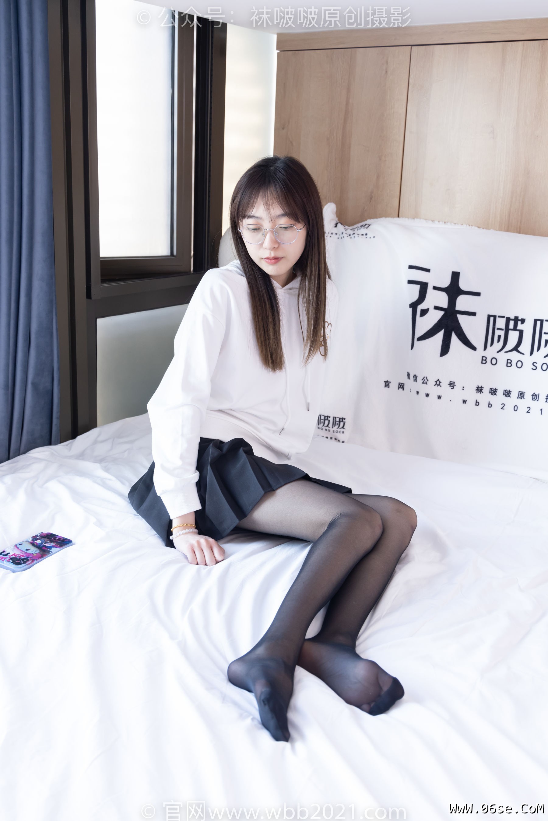 图片[134]-BoBoSocks袜啵啵 No.407 稚予 -板鞋、黑丝[140P]-六色网