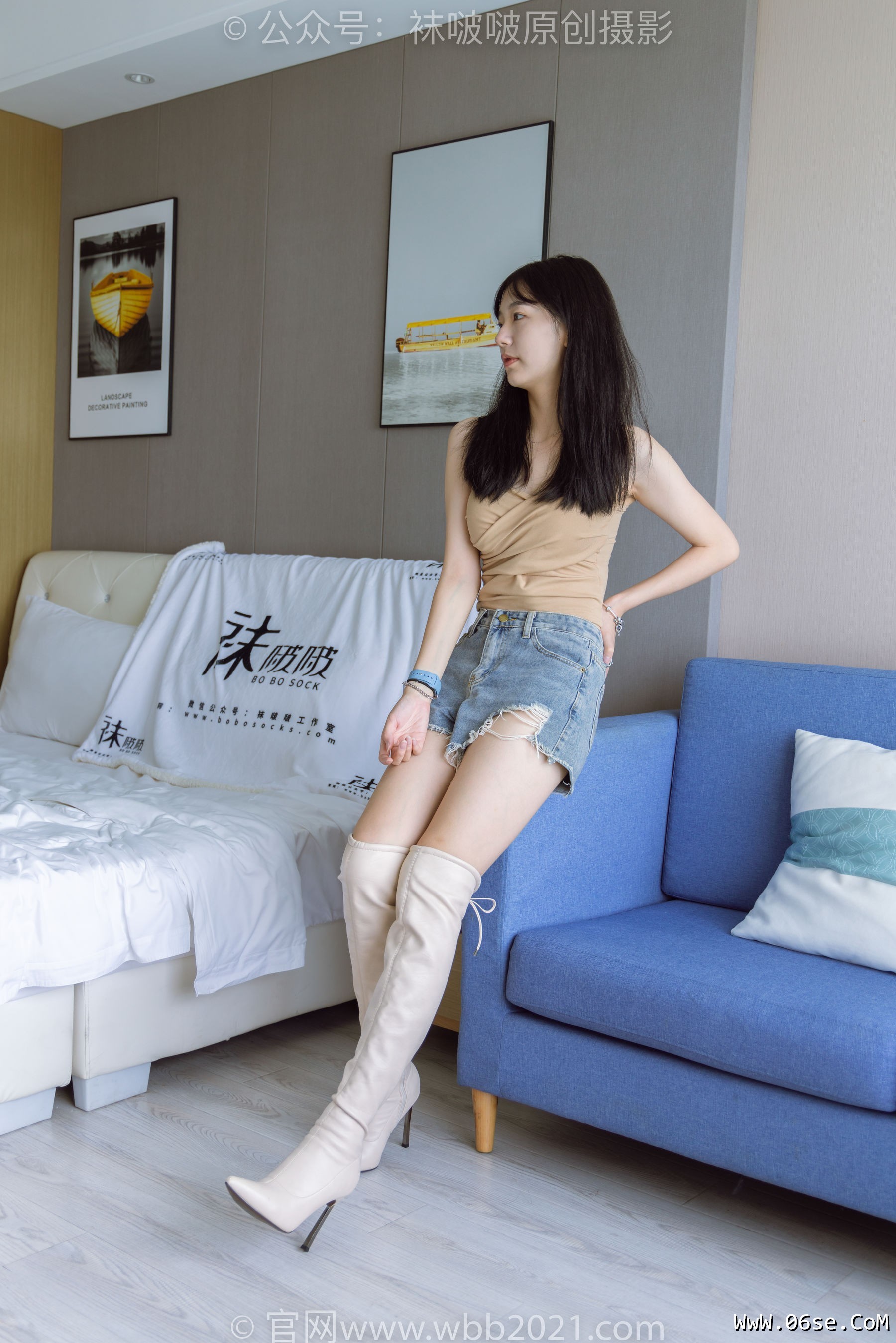 图片[35]-BoBoSocks袜啵啵 No.441 小甜豆 -高跟长靴、白棉袜、裸足[179P]-六色网