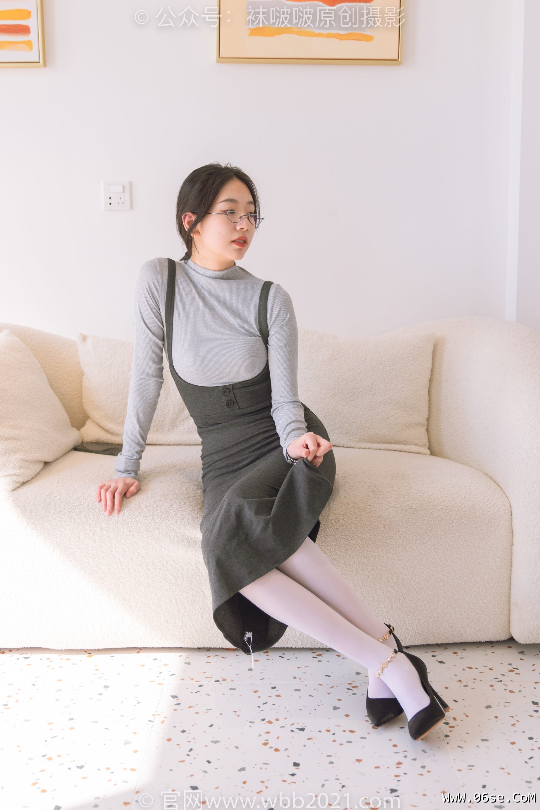 图片[68]-BoBoSocks袜啵啵 No.242 小甜豆-高跟鞋、厚白丝[140P]-六色网