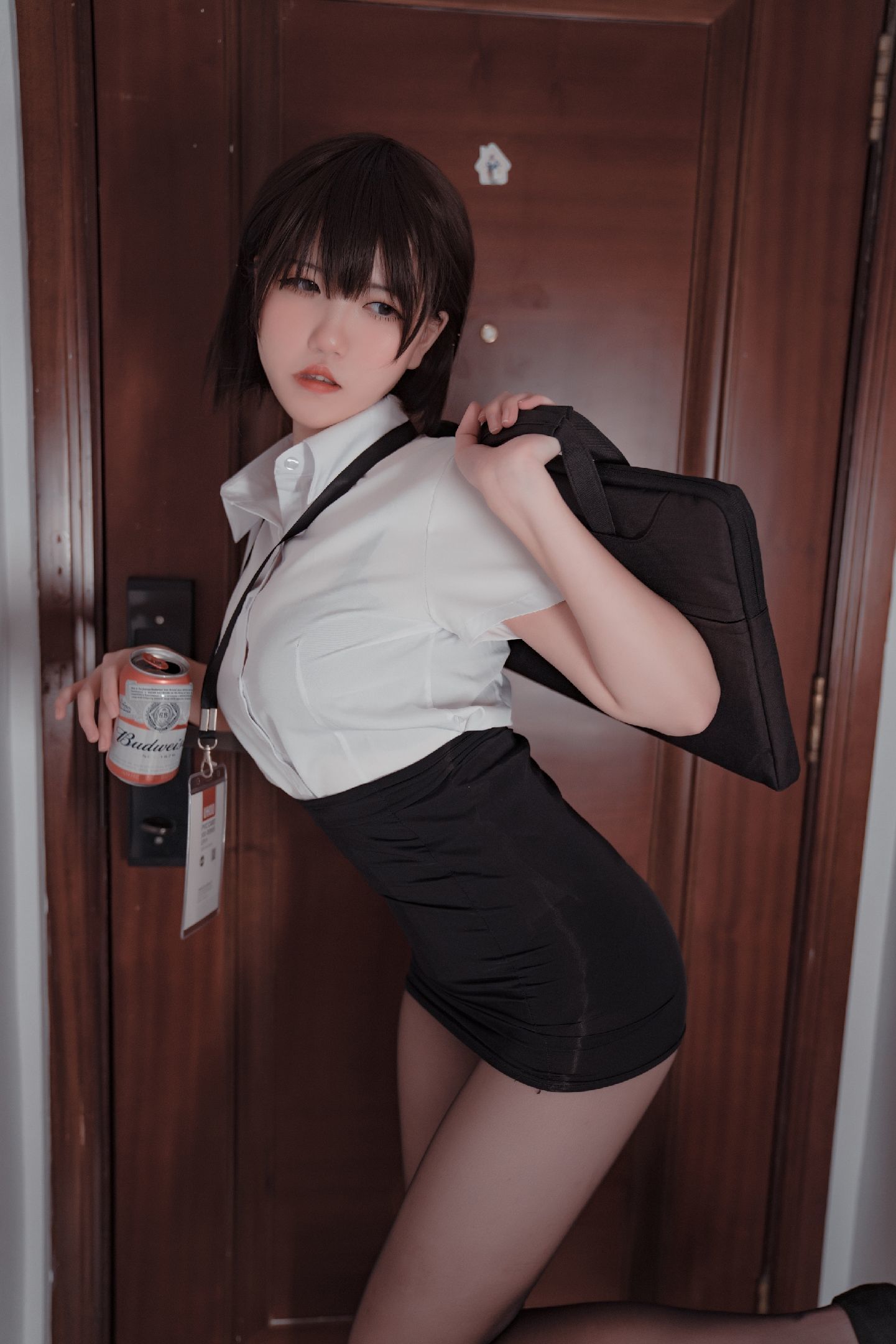 图片[29]-鬼马少女阿薰kaOri 黑丝OL[39P]-六色网
