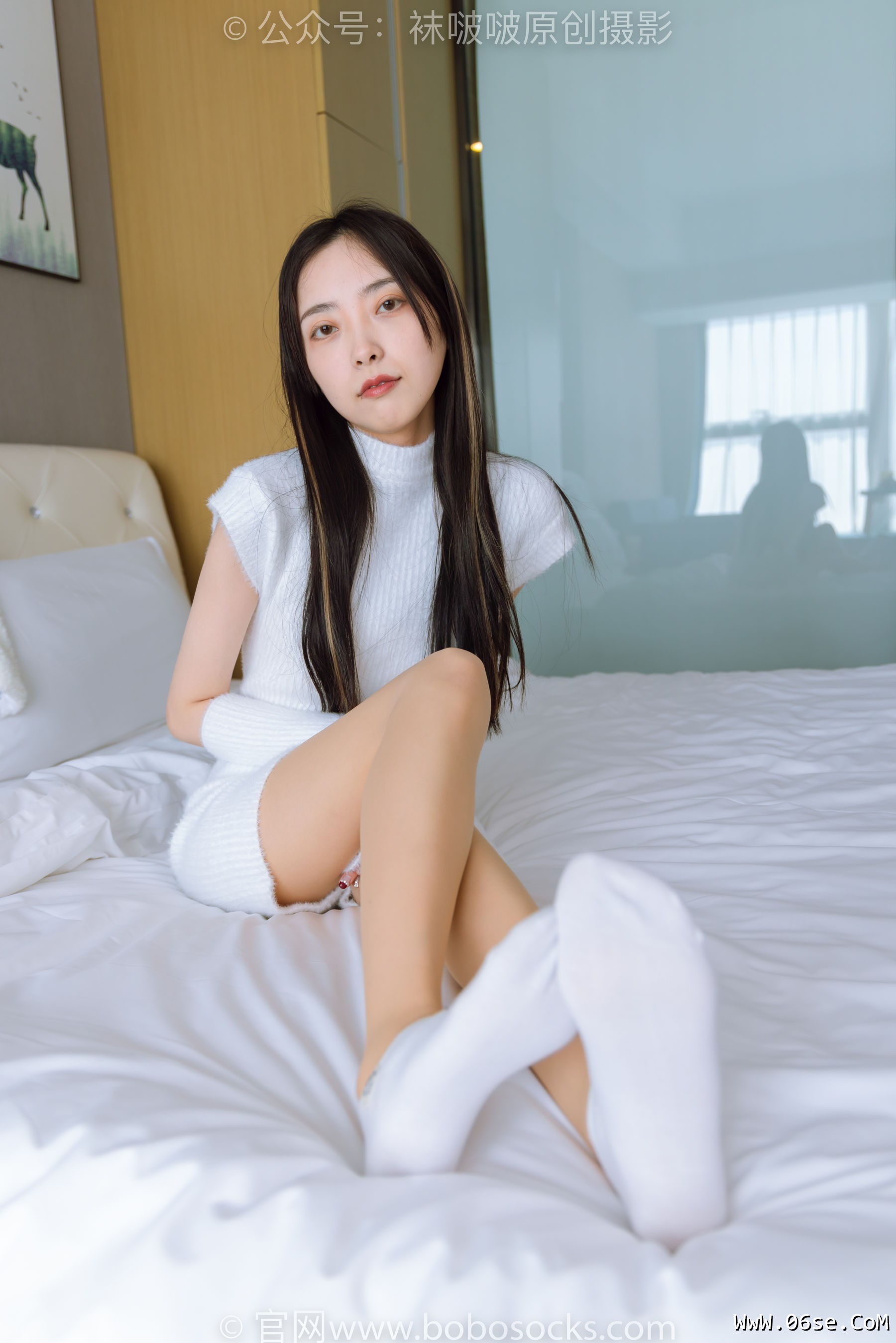 图片[6]-BoBoSocks袜啵啵 No.173 稚予-高跟鞋、板鞋、白丝、肉丝、白棉袜[149P]-六色网