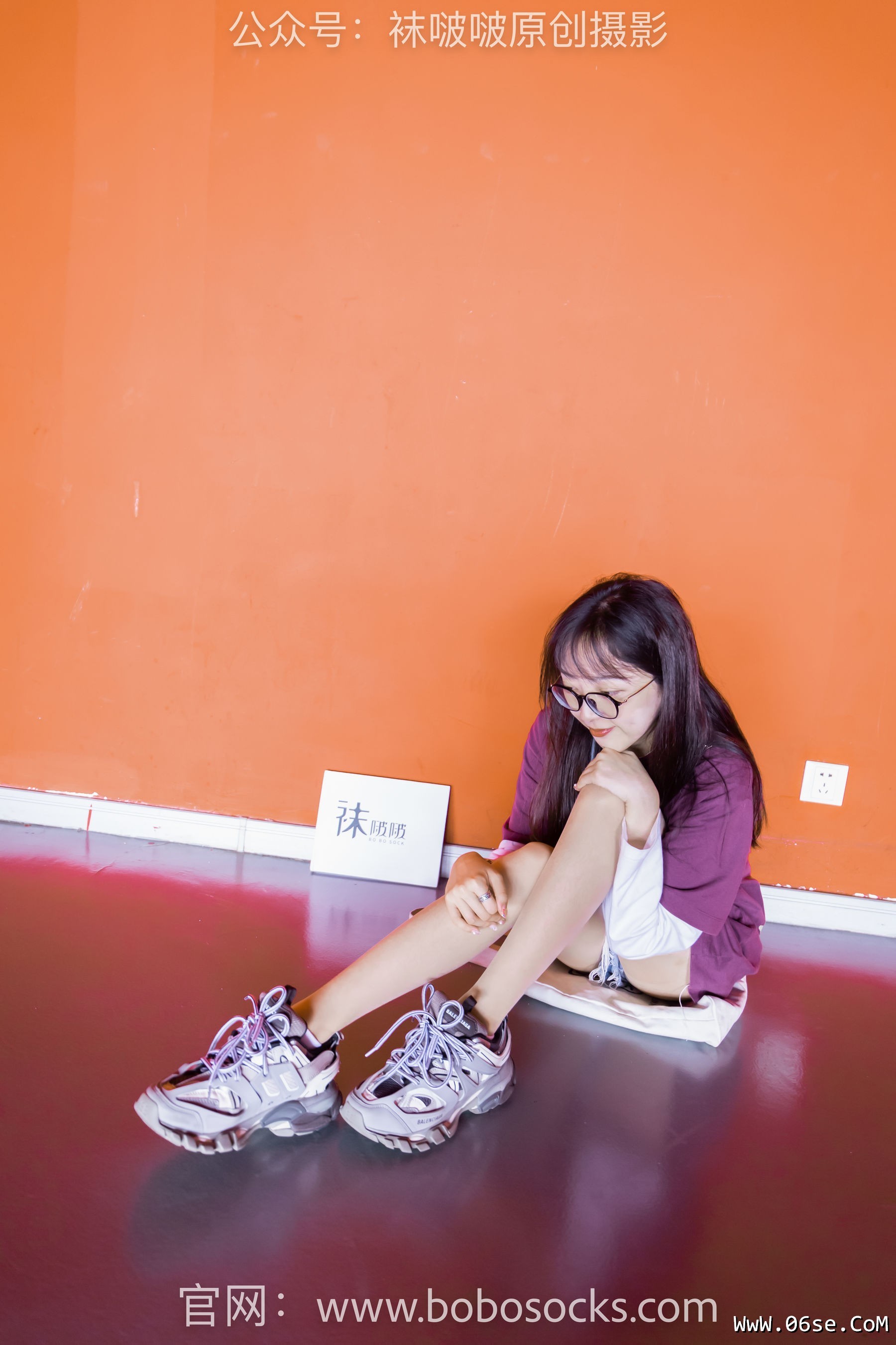 图片[30]-BoBoSocks袜啵啵 积分限定作品010 稚予-巴黎世家运动鞋、白棉袜、肉丝[144P]-六色网