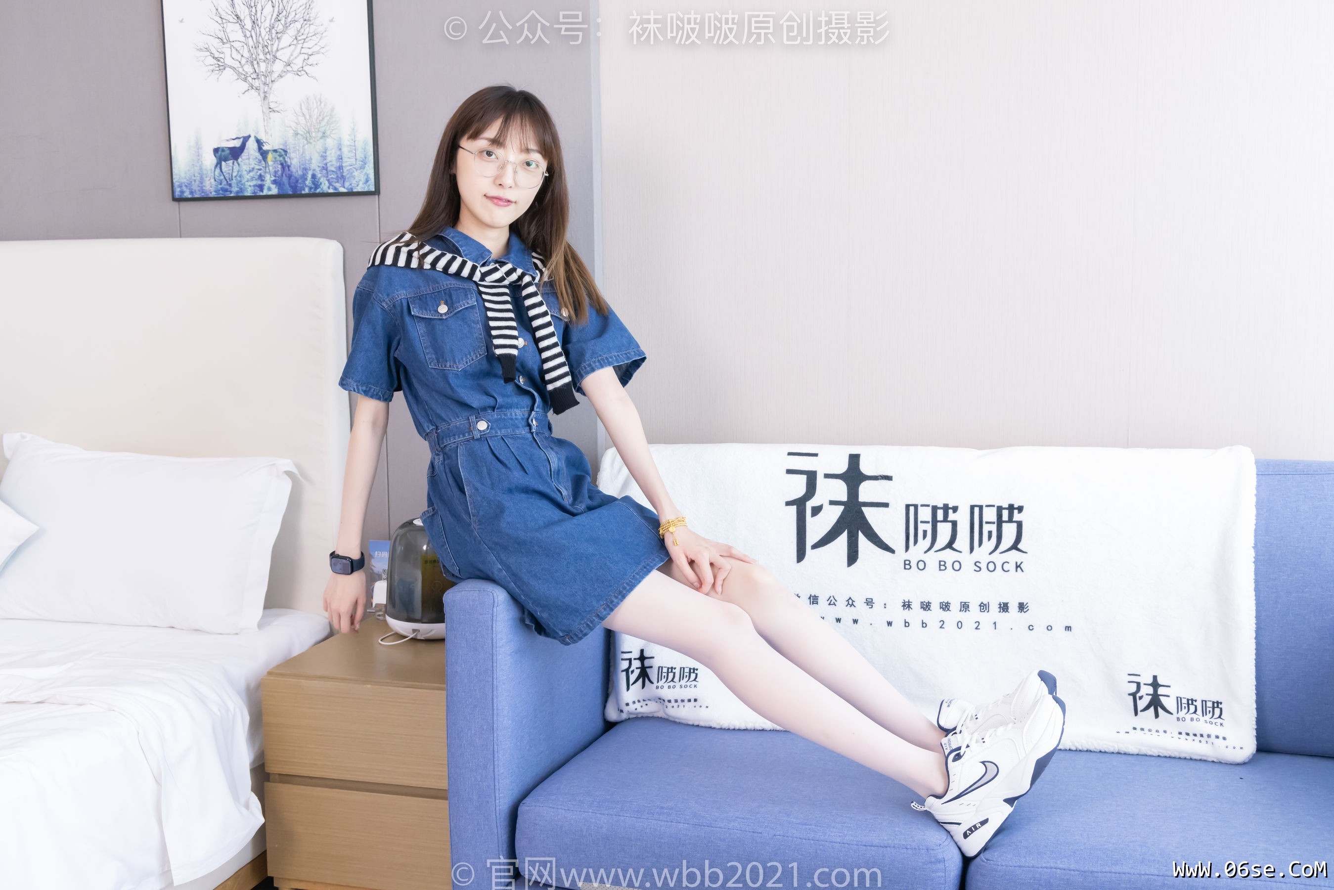 图片[13]-BoBoSocks袜啵啵 No.435 稚予 -板鞋、运动鞋、白丝、肉丝[150P]-六色网