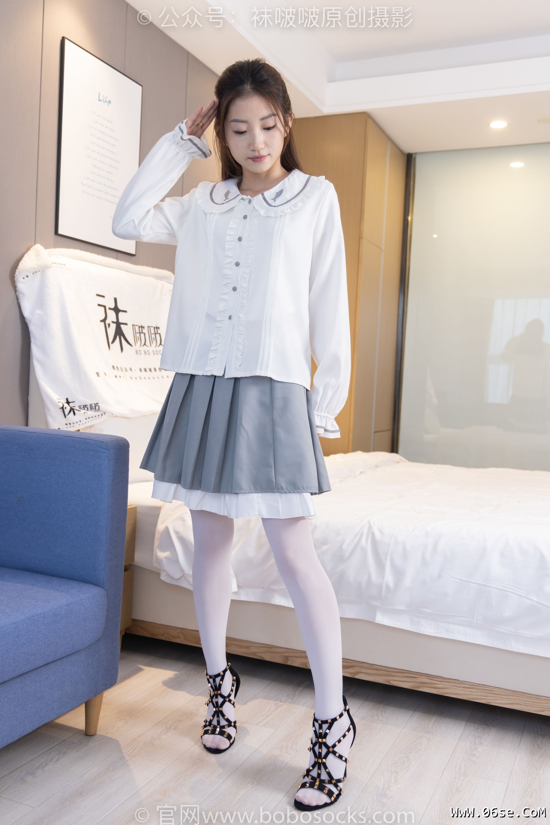 图片[132]-BoBoSocks袜啵啵 No.211 小沫 -高跟鞋、厚白丝[142P]-六色网