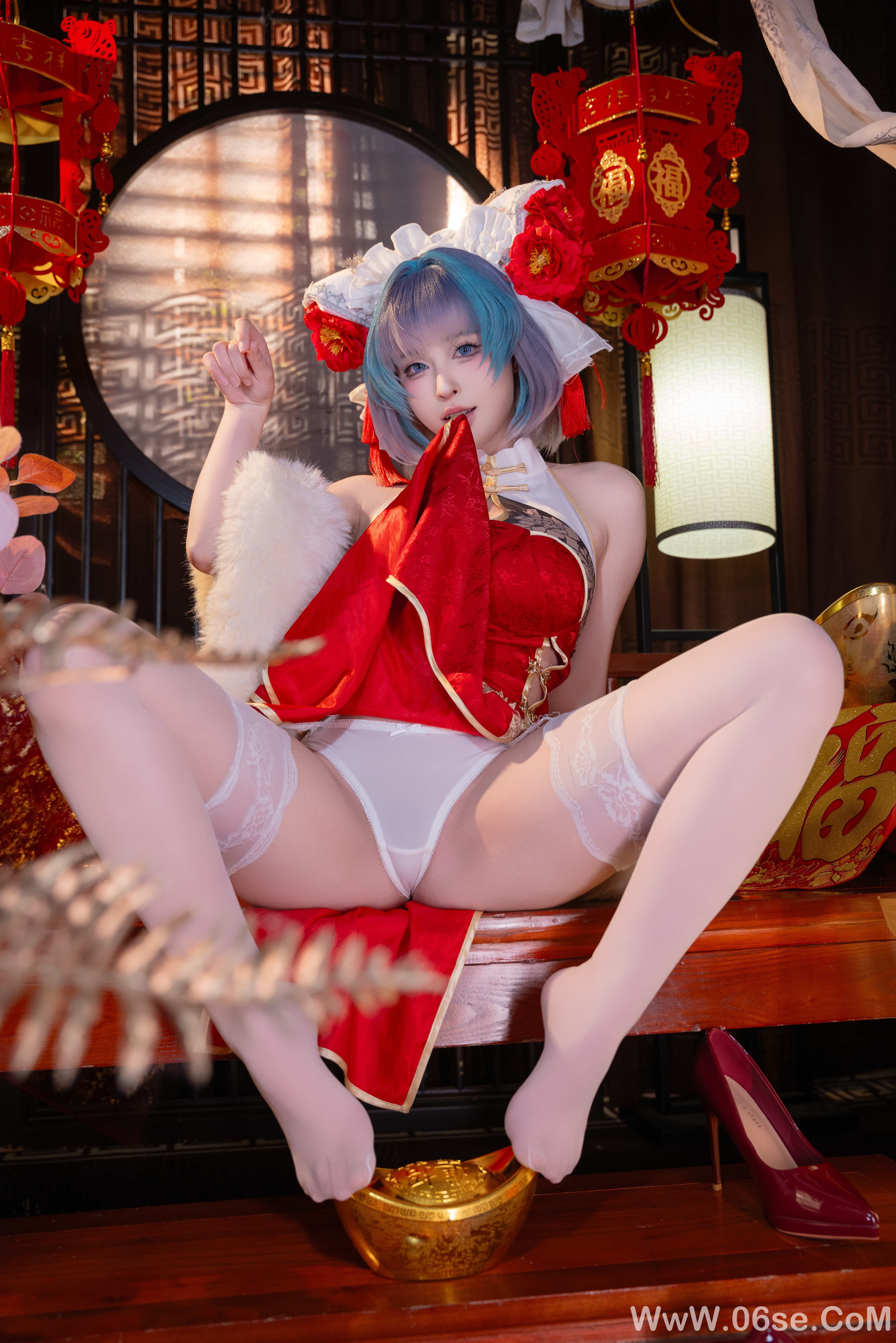 图片[15]-清水由乃 – 碧蓝航线 柴郡 新春旗袍[71P]-六色网