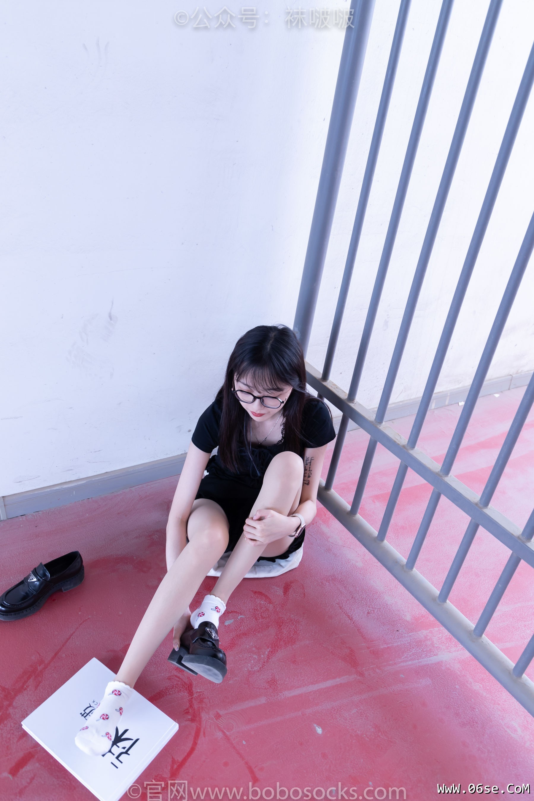 图片[57]-BoBoSocks袜啵啵 No.030 稚予- 皮鞋、短白棉袜、肉丝[141P]-六色网
