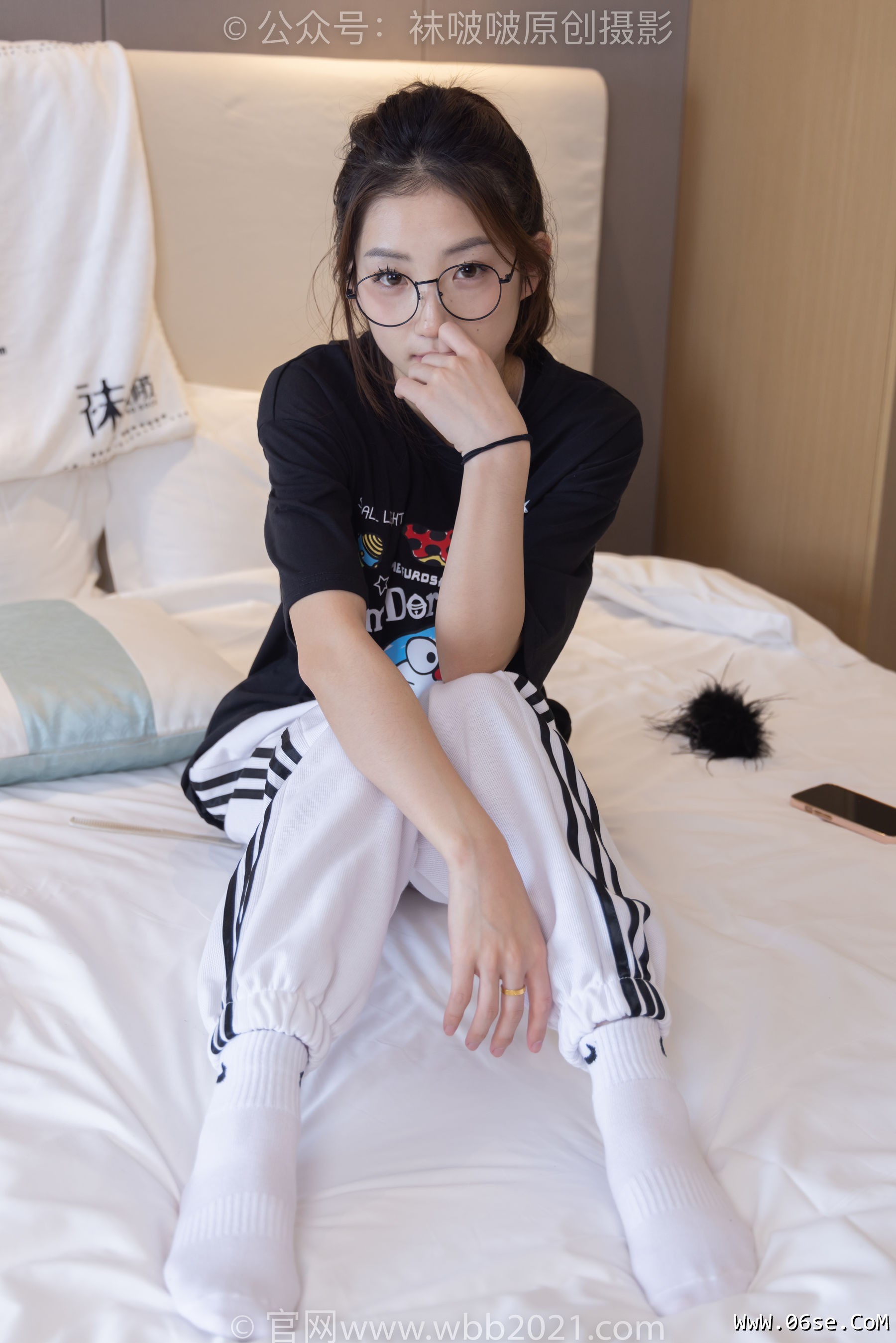 图片[124]-BoBoSocks袜啵啵 No.382 小沫 -板鞋、白棉袜[143P]-六色网