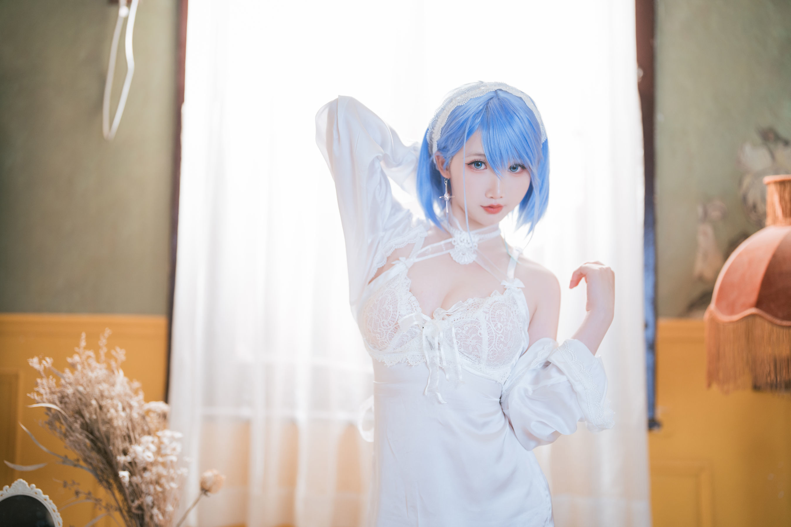 图片[5]-可爱人气Coser 面饼仙儿 – 碧蓝航线 恰巴耶夫睡衣[43P]-六色网