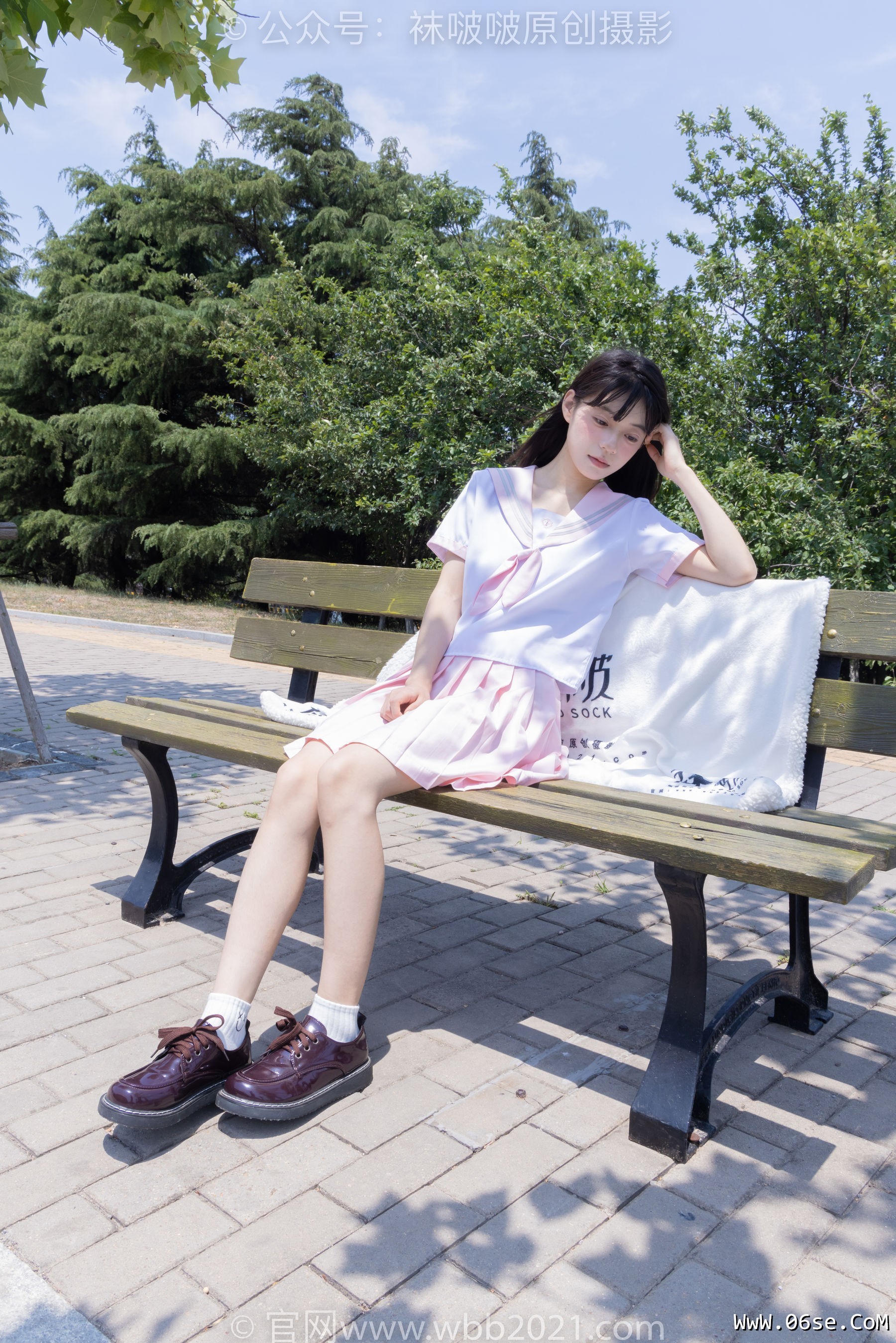图片[87]-BoBoSocks袜啵啵 No.399 糯米 -皮鞋、白棉袜、jk制服[145P]-六色网