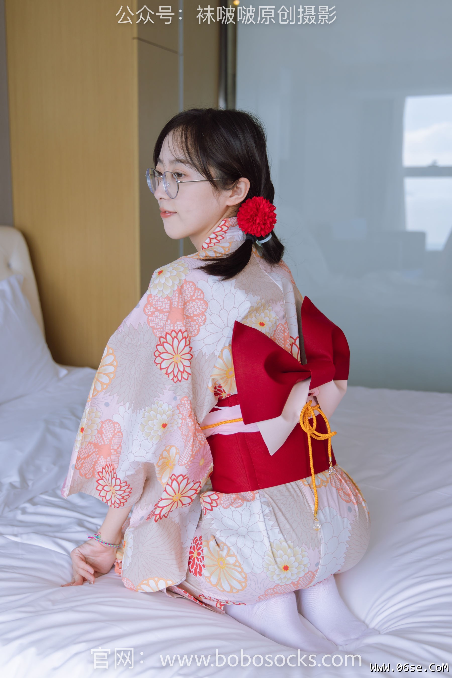 图片[137]-BoBoSocks袜啵啵 No.137 稚予-木屐、分指白棉袜、裸足、和风浴衣[170P]-六色网