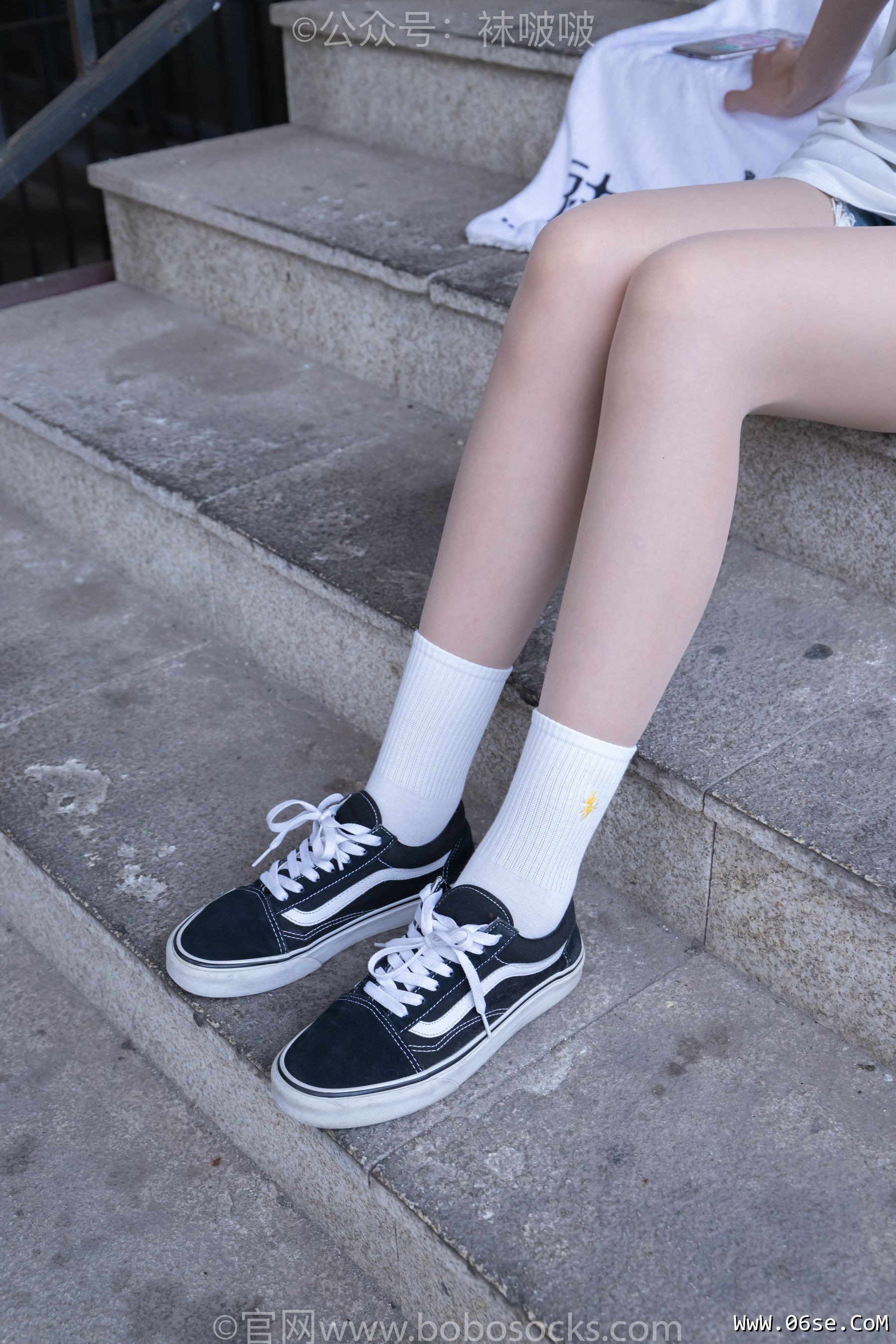 图片[25]-BoBoSocks袜啵啵 No.069 小甜豆-vans板鞋、白棉袜、肉丝[135P]-六色网