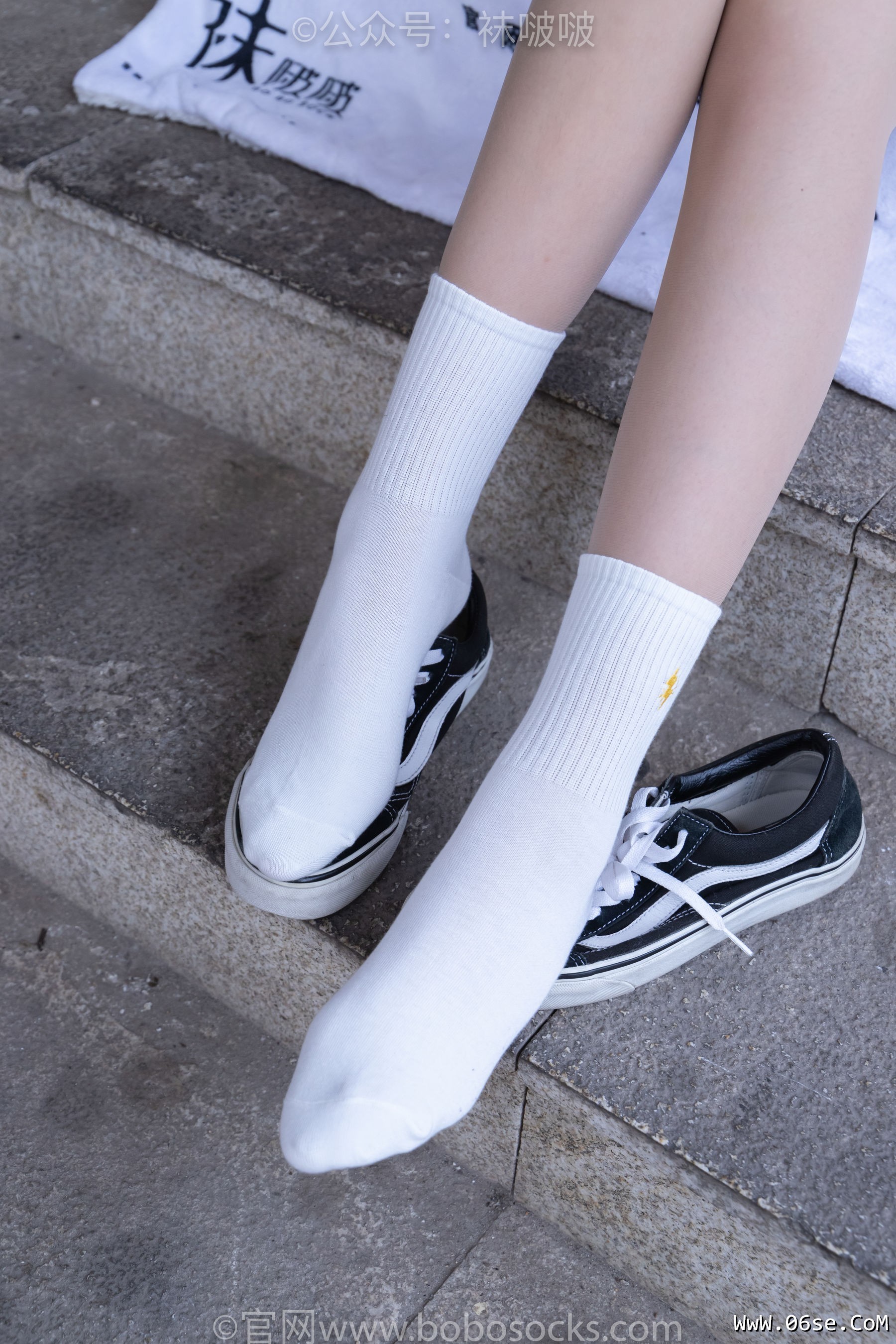 图片[40]-BoBoSocks袜啵啵 No.069 小甜豆-vans板鞋、白棉袜、肉丝[135P]-六色网