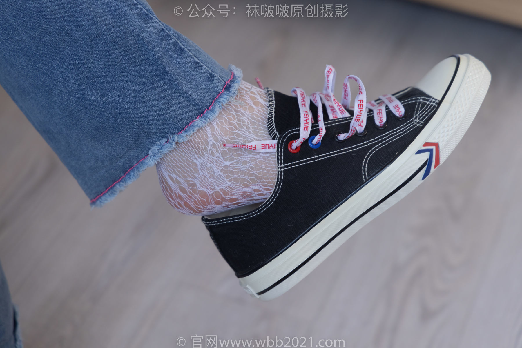 图片[106]-BoBoSocks袜啵啵 No.231 小甜豆-板鞋、白色蕾丝袜、可拆卸牛仔裤、裤里丝[154P]-六色网