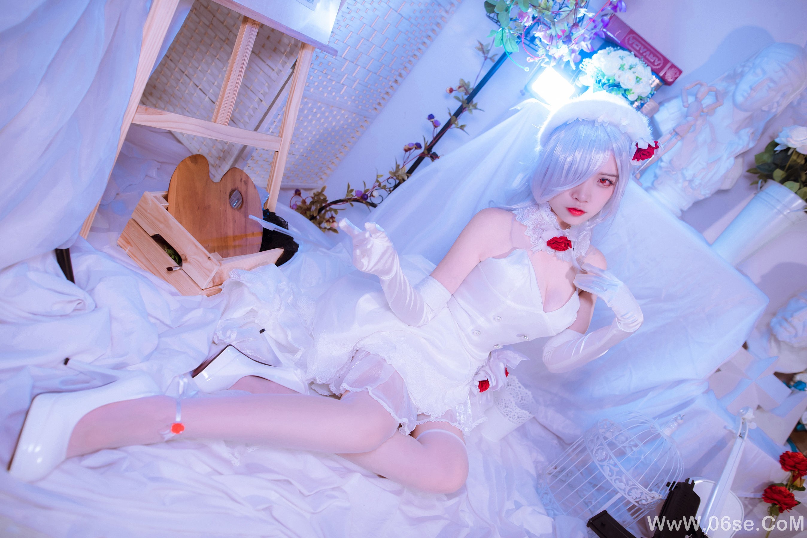 图片[27]-人气Coser二佐Nisa 花嫁[30P]-六色网