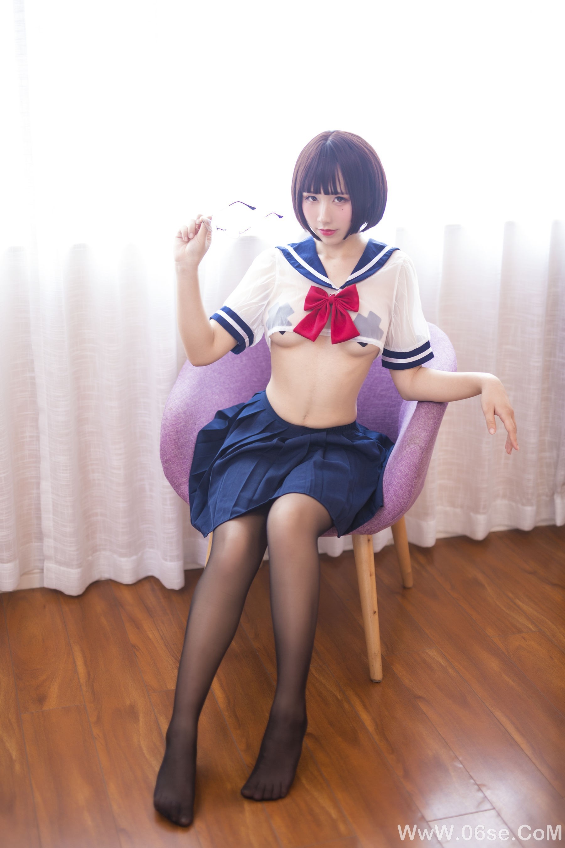 图片[5]-动漫博主九曲Jean JK透明制服[21P]-六色网