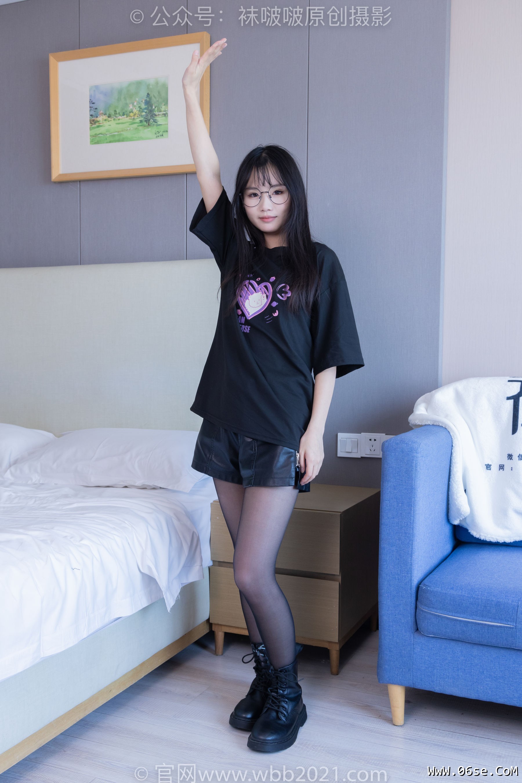 图片[63]-BoBoSocks袜啵啵 No.406 甜甜圈 -马丁靴、黑丝[150P]-六色网