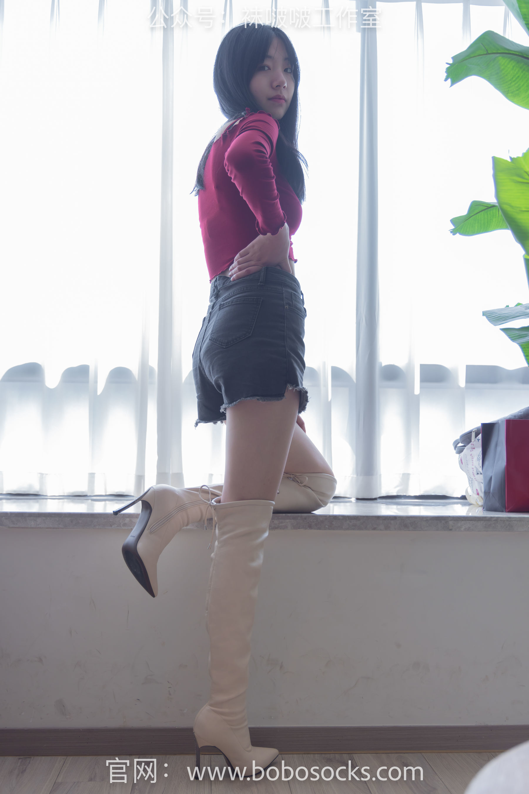 图片[97]-BoBoSocks袜啵啵 No.120 小甜豆-高跟长靴、白棉袜、裸足[170P]-六色网