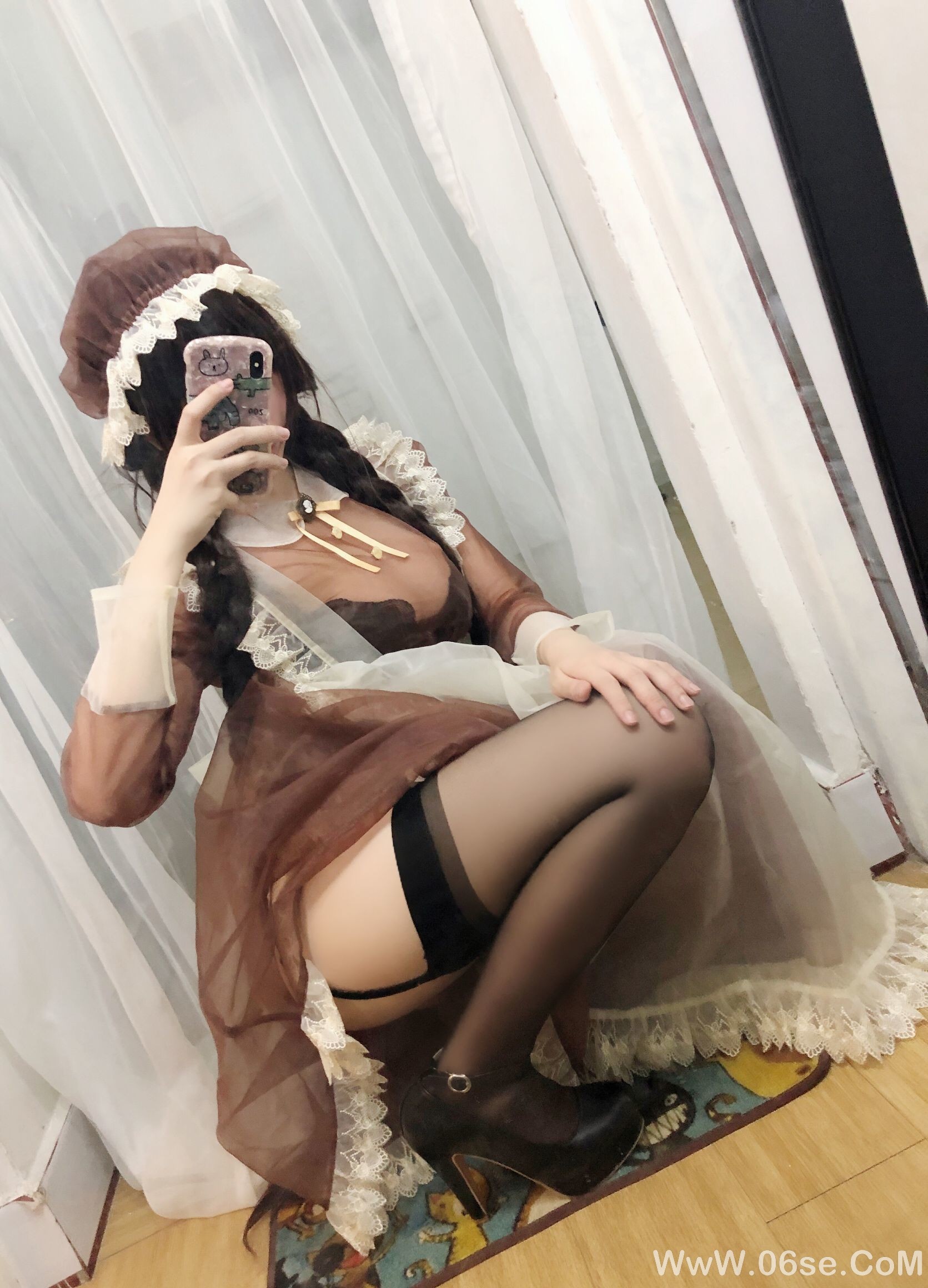 图片[16]-二次元巨乳美女鹿野希 透明女仆[97P]-六色网