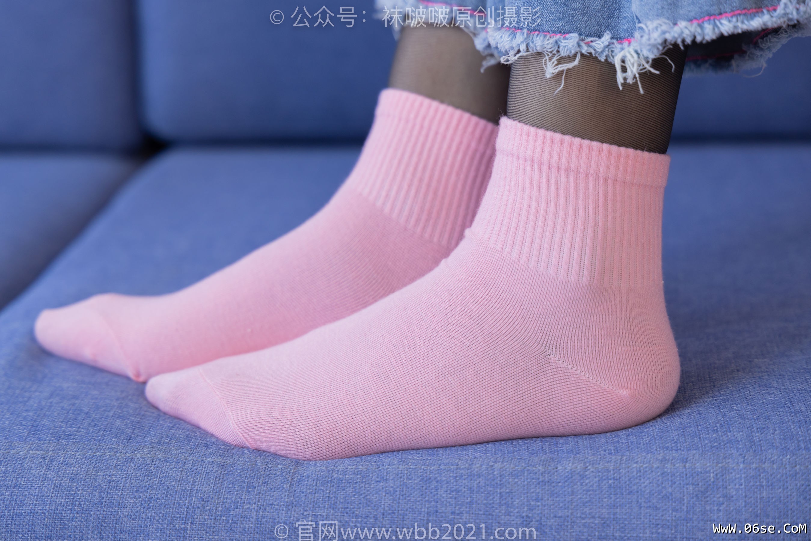 图片[78]-BoBoSocks袜啵啵 No.317 小甜豆 -运动鞋、可拆卸牛仔裤、粉色棉袜、黑丝、裤里丝[140P]-六色网