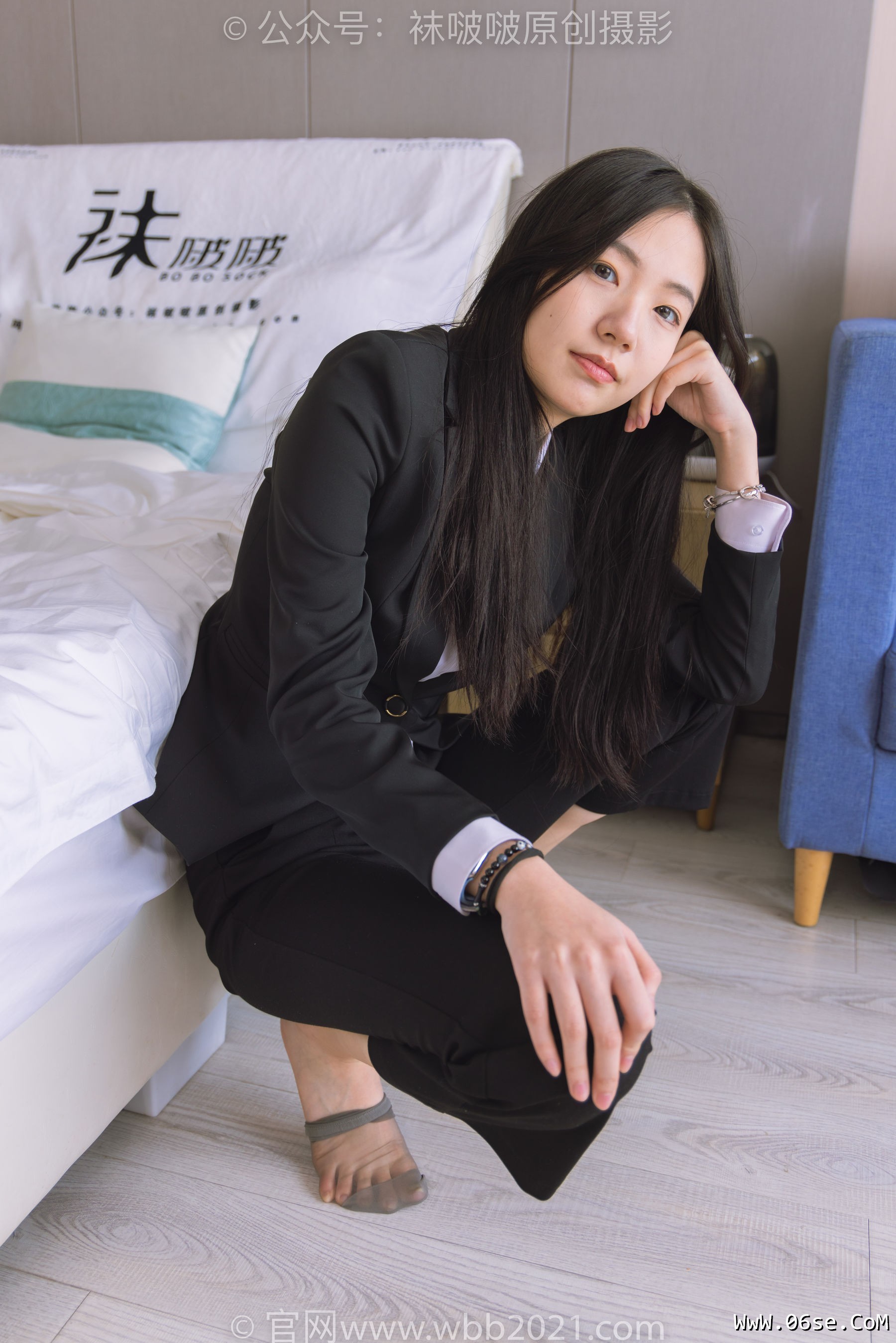 图片[161]-BoBoSocks袜啵啵 No.245 小甜豆 -高跟鞋、短灰丝、半蹲镜头较多[299P]-六色网