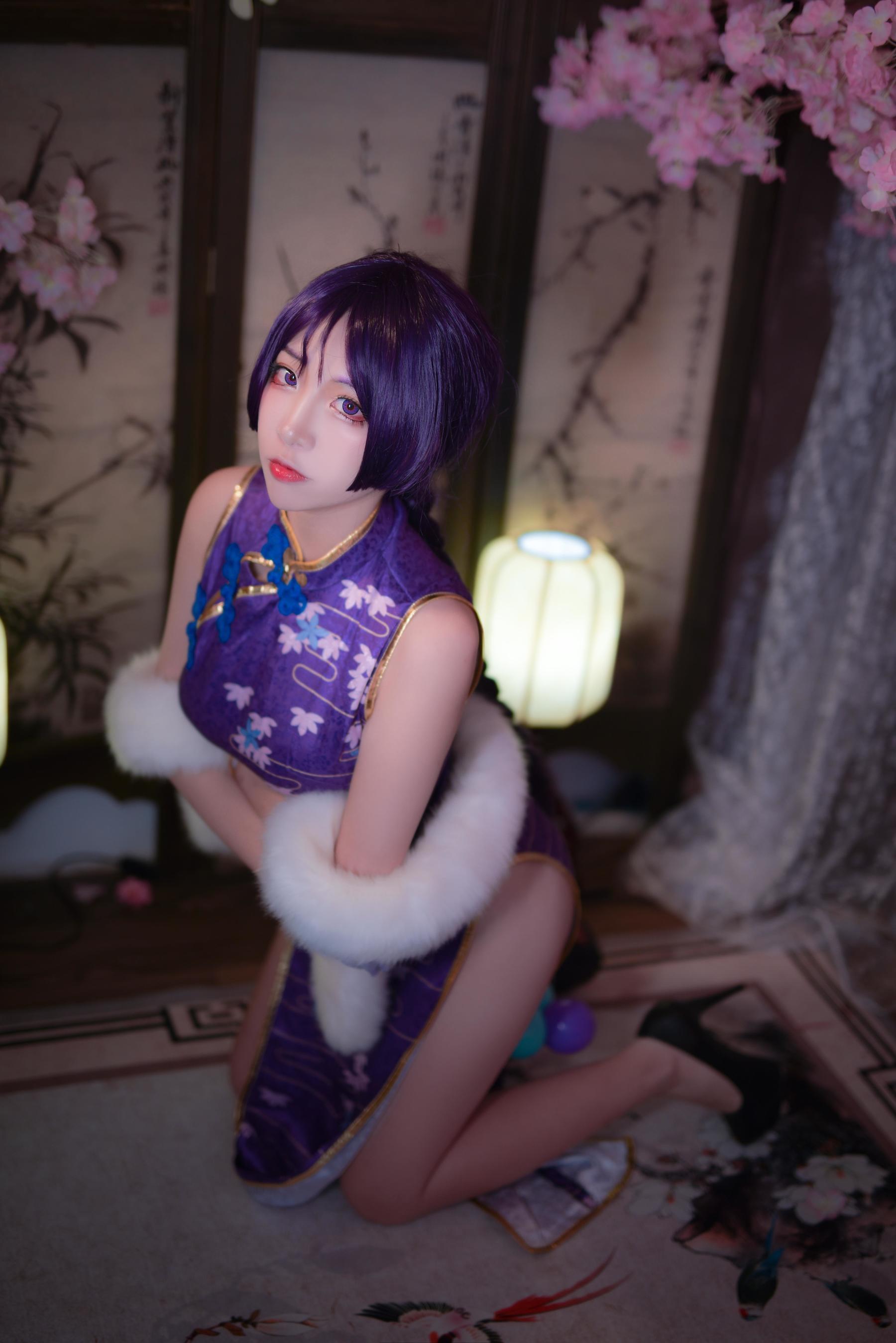图片[17]-人气Coser二佐Nisa Fate奶光旗袍[20P]-六色网