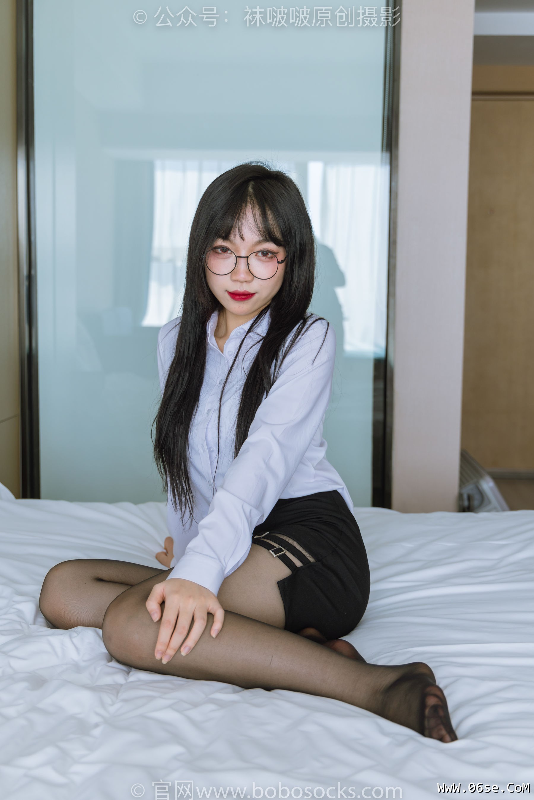 图片[122]-BoBoSocks袜啵啵 No.185 周周-ol制服、高跟鞋、黑丝[140P]-六色网