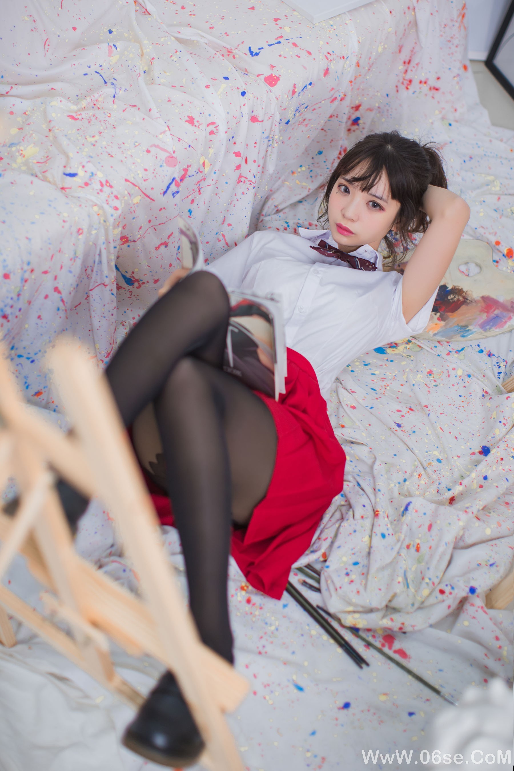 图片[7]-疯猫ss 画室JK少女[23P]-六色网