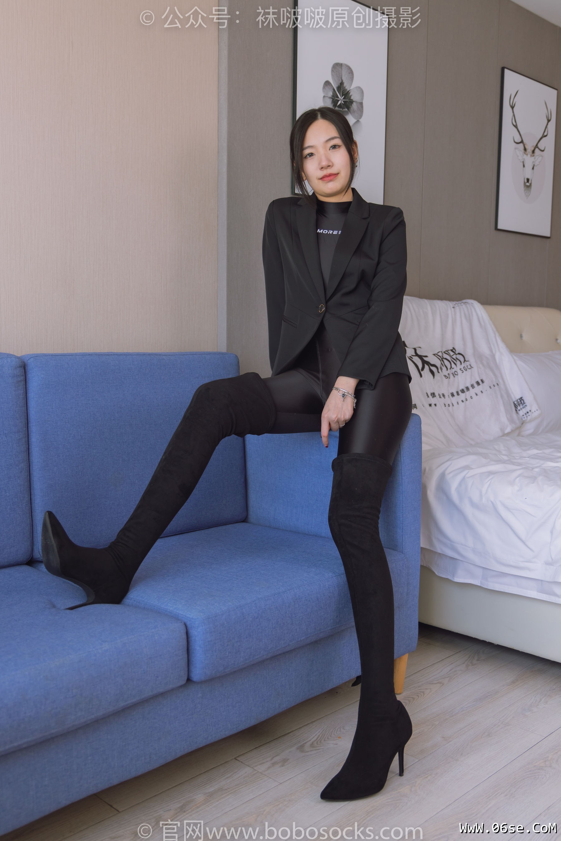 图片[24]-BoBoSocks袜啵啵 No.188 小甜豆-连体泳衣、高跟长靴、短肉丝、裸足[147P]-六色网