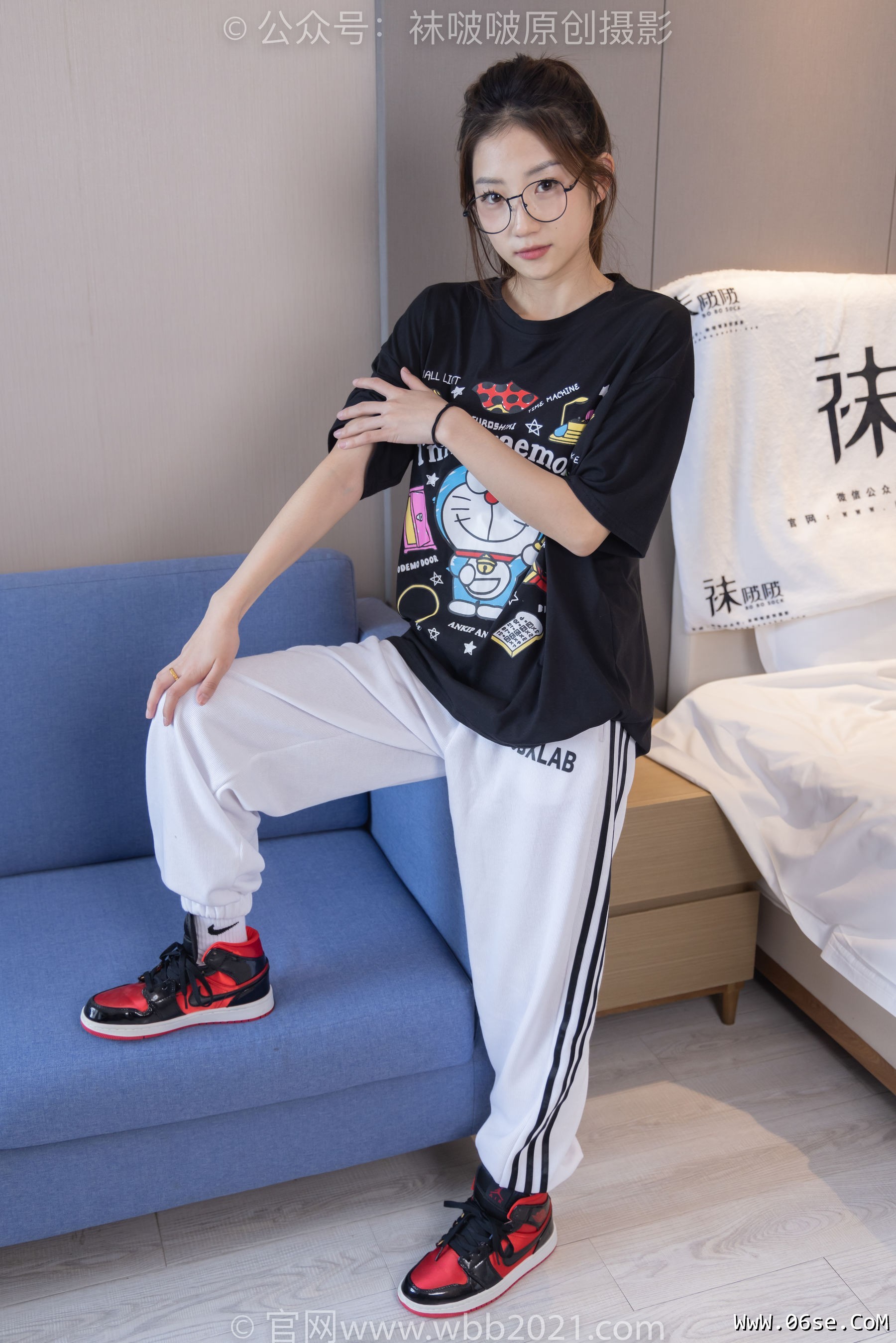 图片[59]-BoBoSocks袜啵啵 No.382 小沫 -板鞋、白棉袜[143P]-六色网