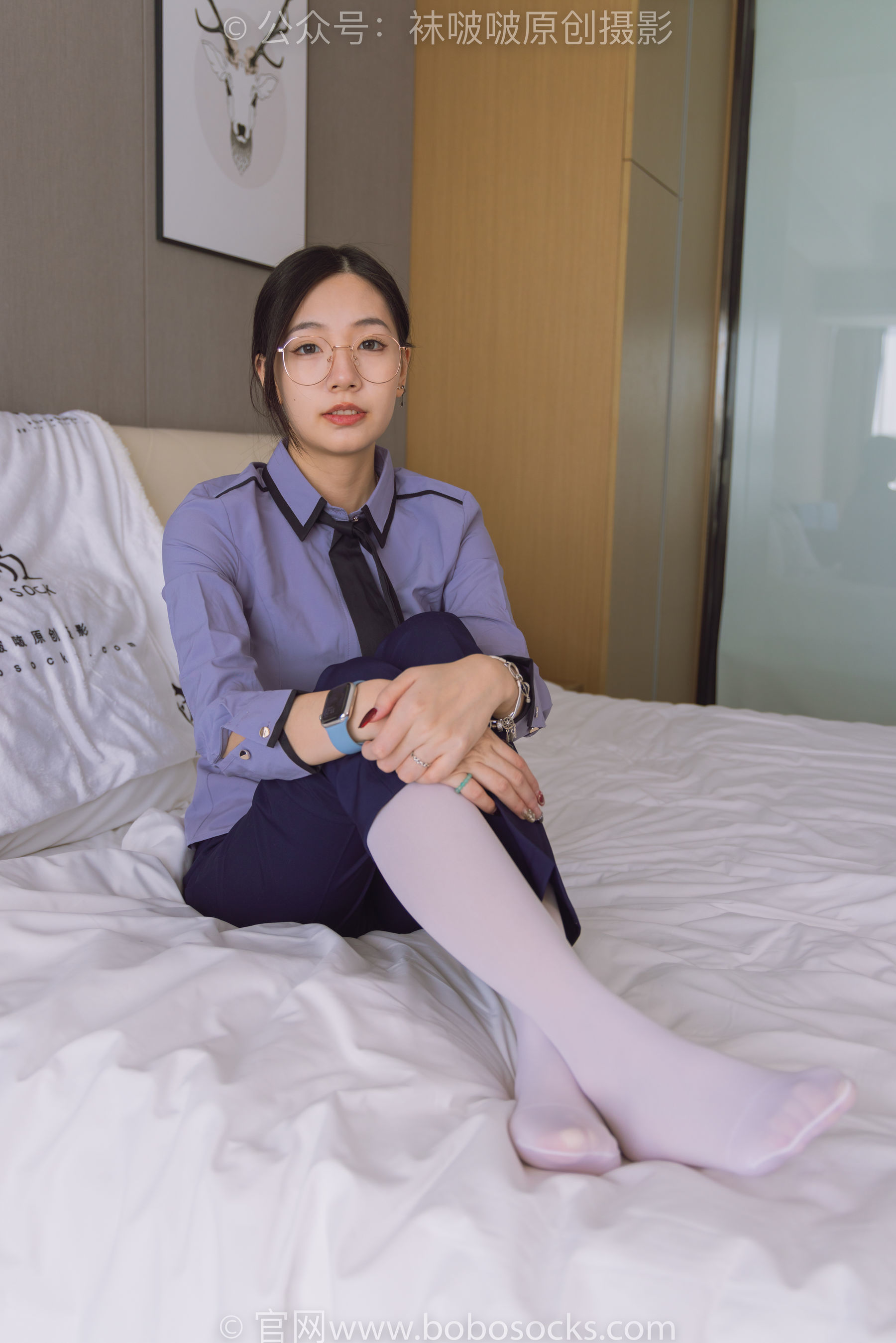 图片[3]-BoBoSocks袜啵啵 No.178 小甜豆-高跟鞋、厚白丝、ol风裤里丝[140P]-六色网
