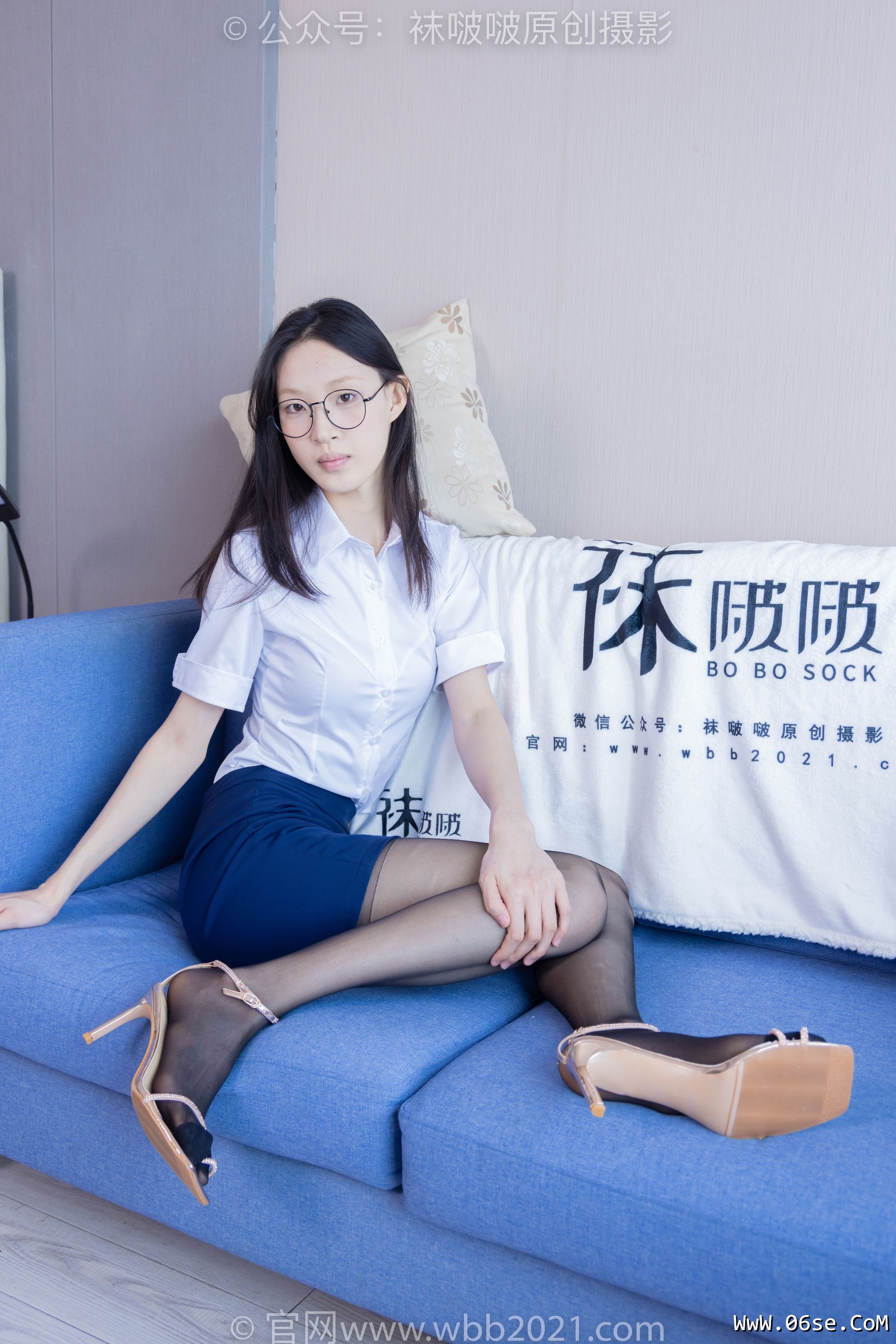 图片[104]-BoBoSocks袜啵啵 No.373 雪糕 -高跟凉鞋、黑丝（脚尖加固款）、ol制服[160P]-六色网