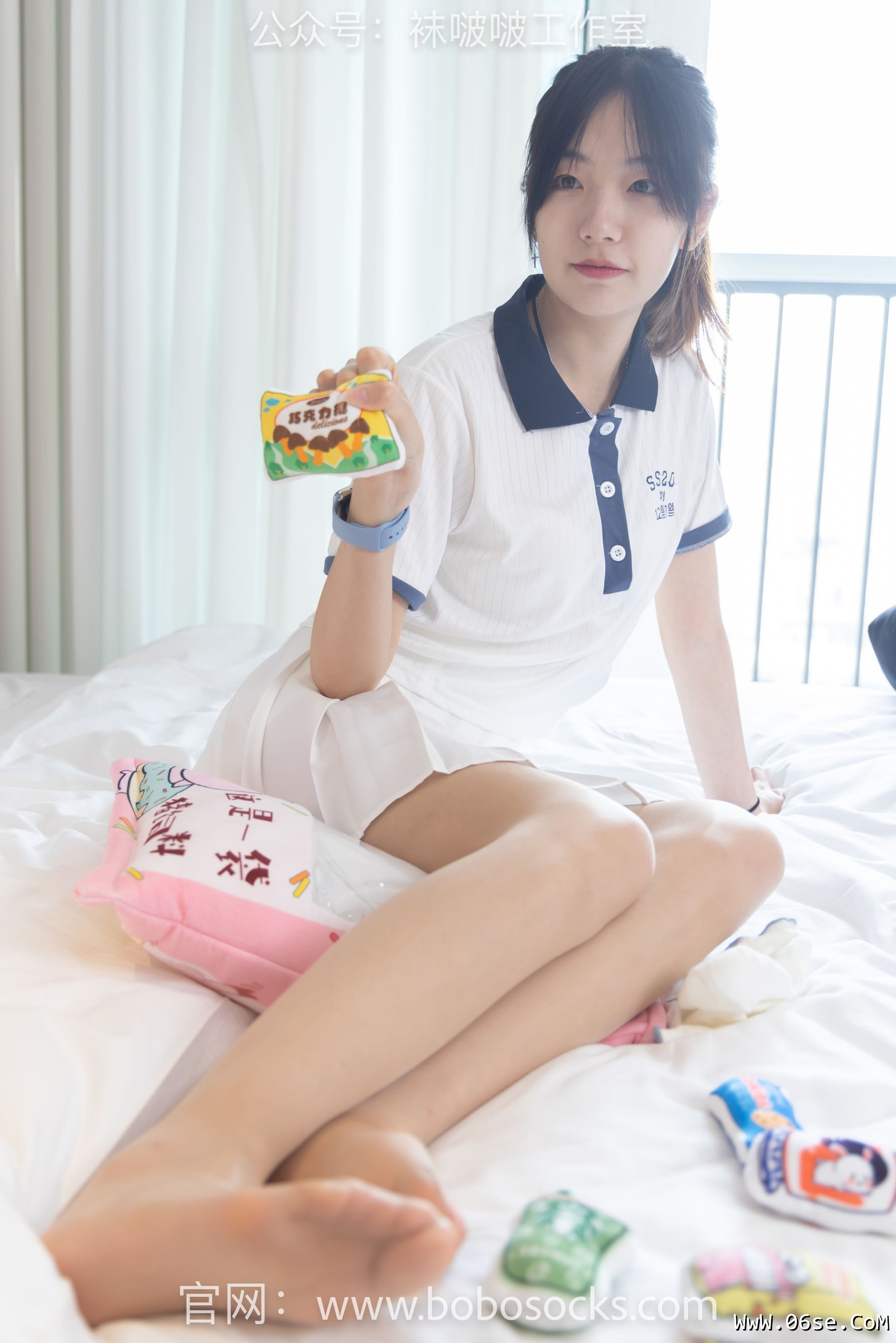 图片[105]-BoBoSocks袜啵啵 No.096 小甜豆-板鞋、白棉袜、油亮肉丝[145P]-六色网