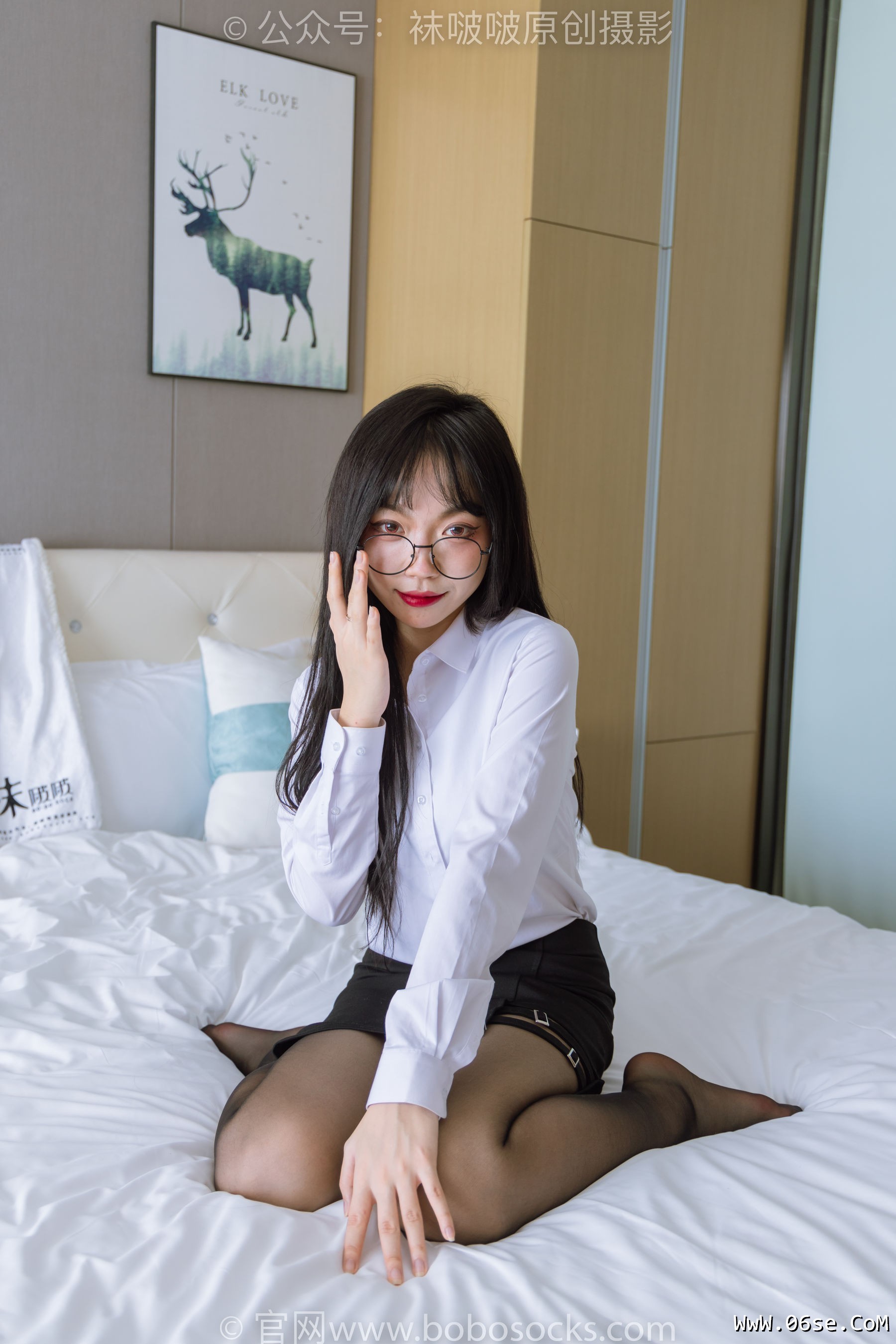 图片[39]-BoBoSocks袜啵啵 No.185 周周-ol制服、高跟鞋、黑丝[140P]-六色网