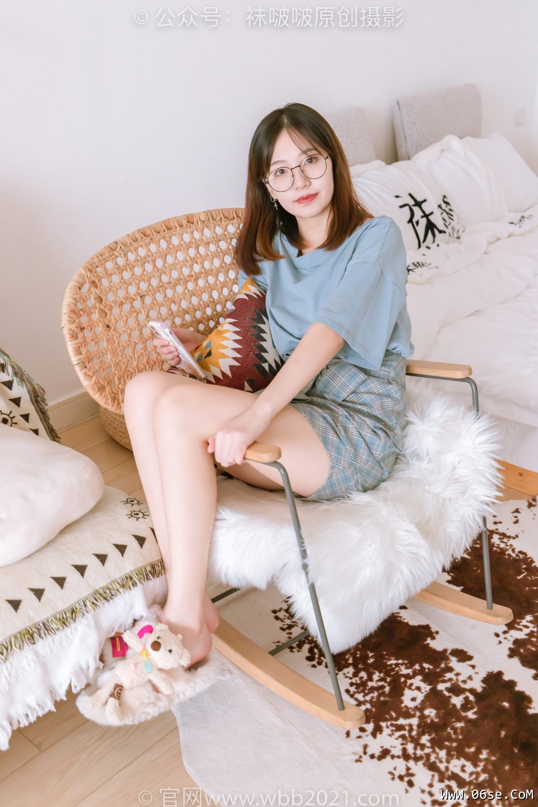 图片[129]-BoBoSocks袜啵啵 No.239 小甜豆-棉拖鞋、灰丝、裸足[140P]-六色网
