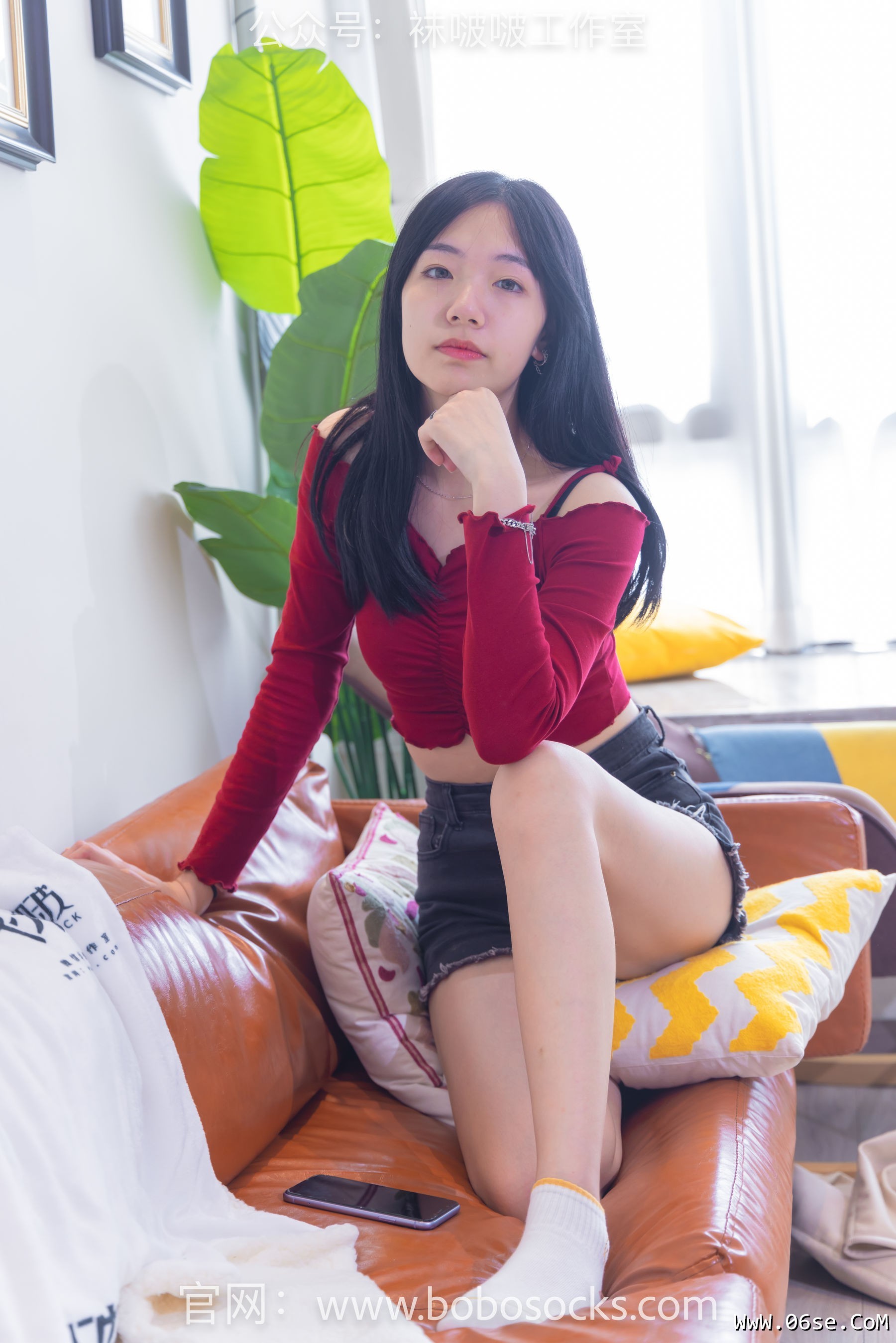 图片[22]-BoBoSocks袜啵啵 No.120 小甜豆-高跟长靴、白棉袜、裸足[170P]-六色网
