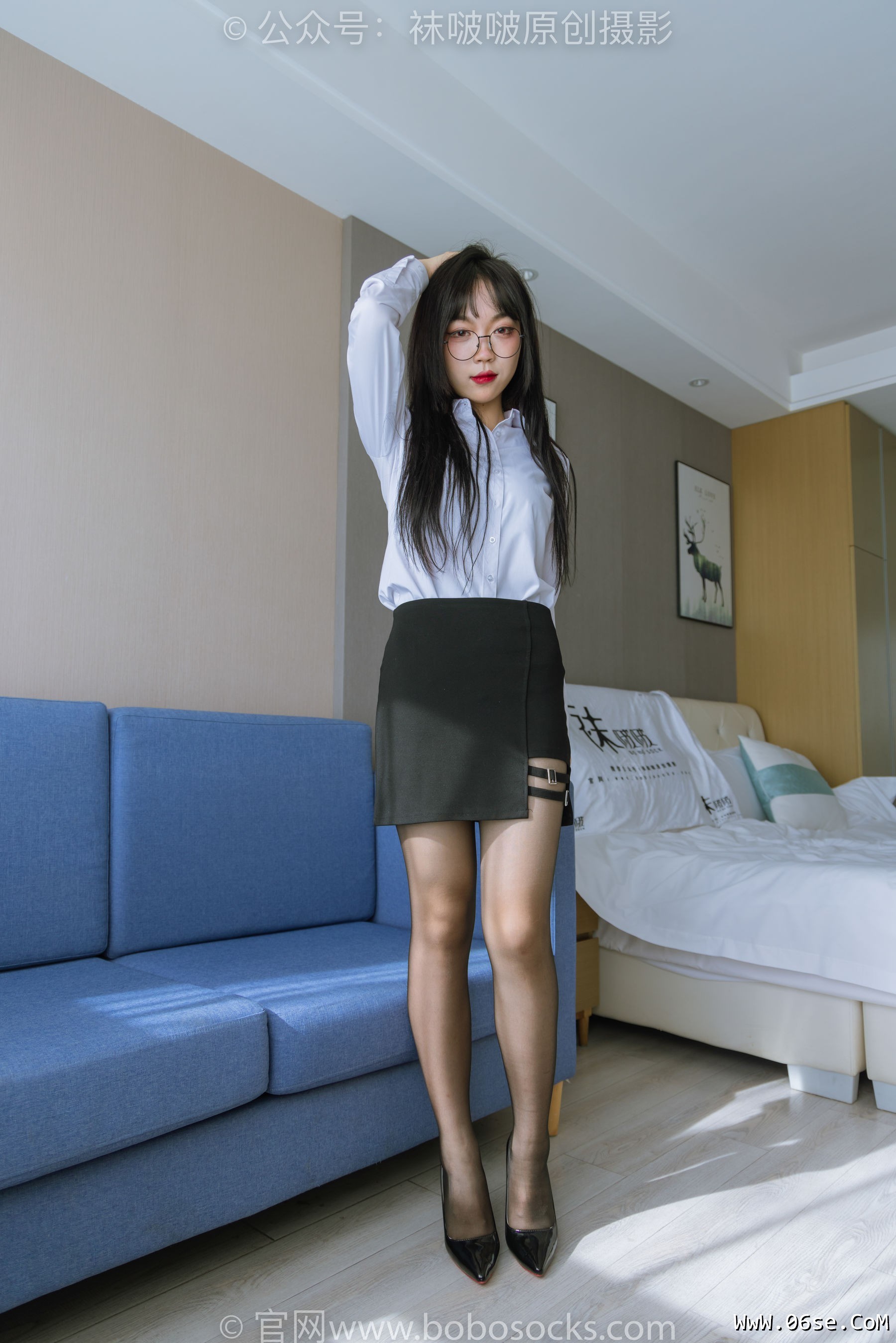 图片[76]-BoBoSocks袜啵啵 No.185 周周-ol制服、高跟鞋、黑丝[140P]-六色网