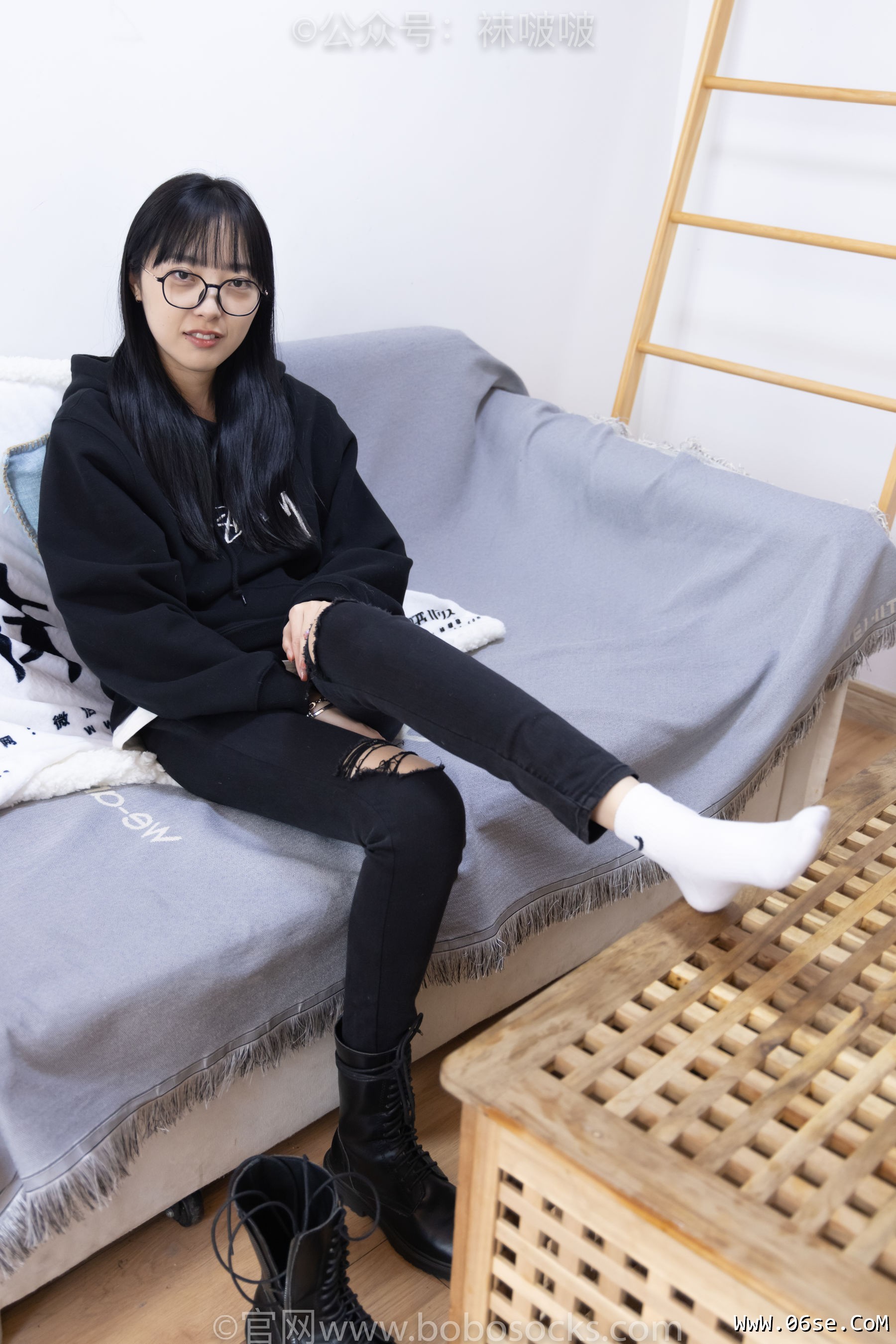 图片[51]-BoBoSocks袜啵啵 No.061 稚予-短靴、白棉袜、裸足[145P]-六色网