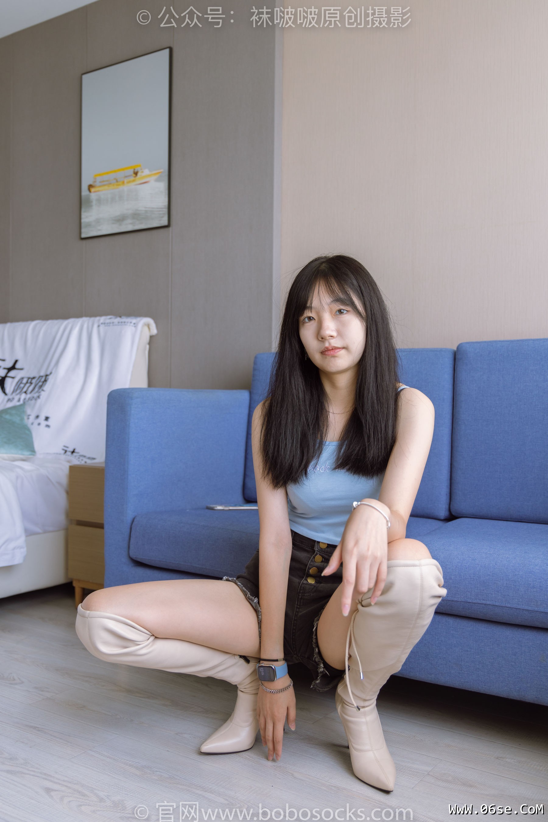 图片[90]-BoBoSocks袜啵啵 No.174 小甜豆-高跟长靴、白棉袜、裸足[178P]-六色网