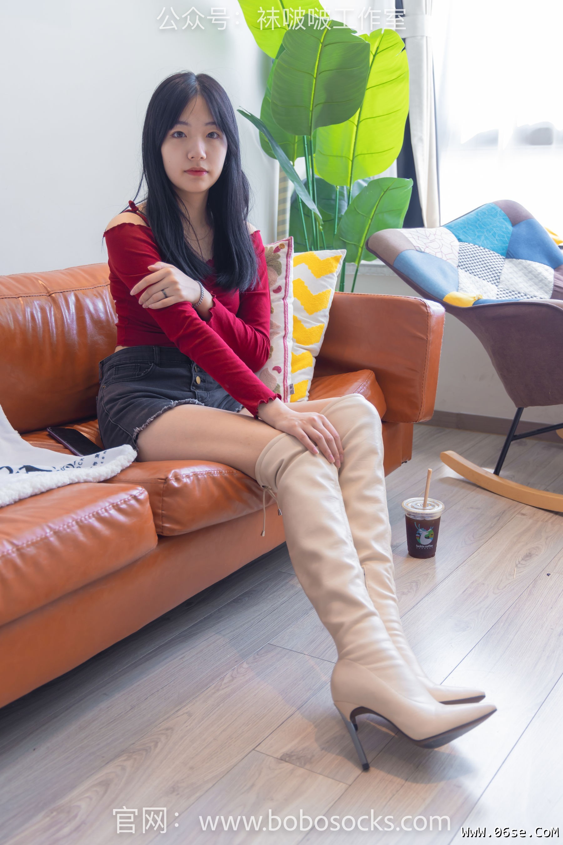 图片[149]-BoBoSocks袜啵啵 No.120 小甜豆-高跟长靴、白棉袜、裸足[170P]-六色网