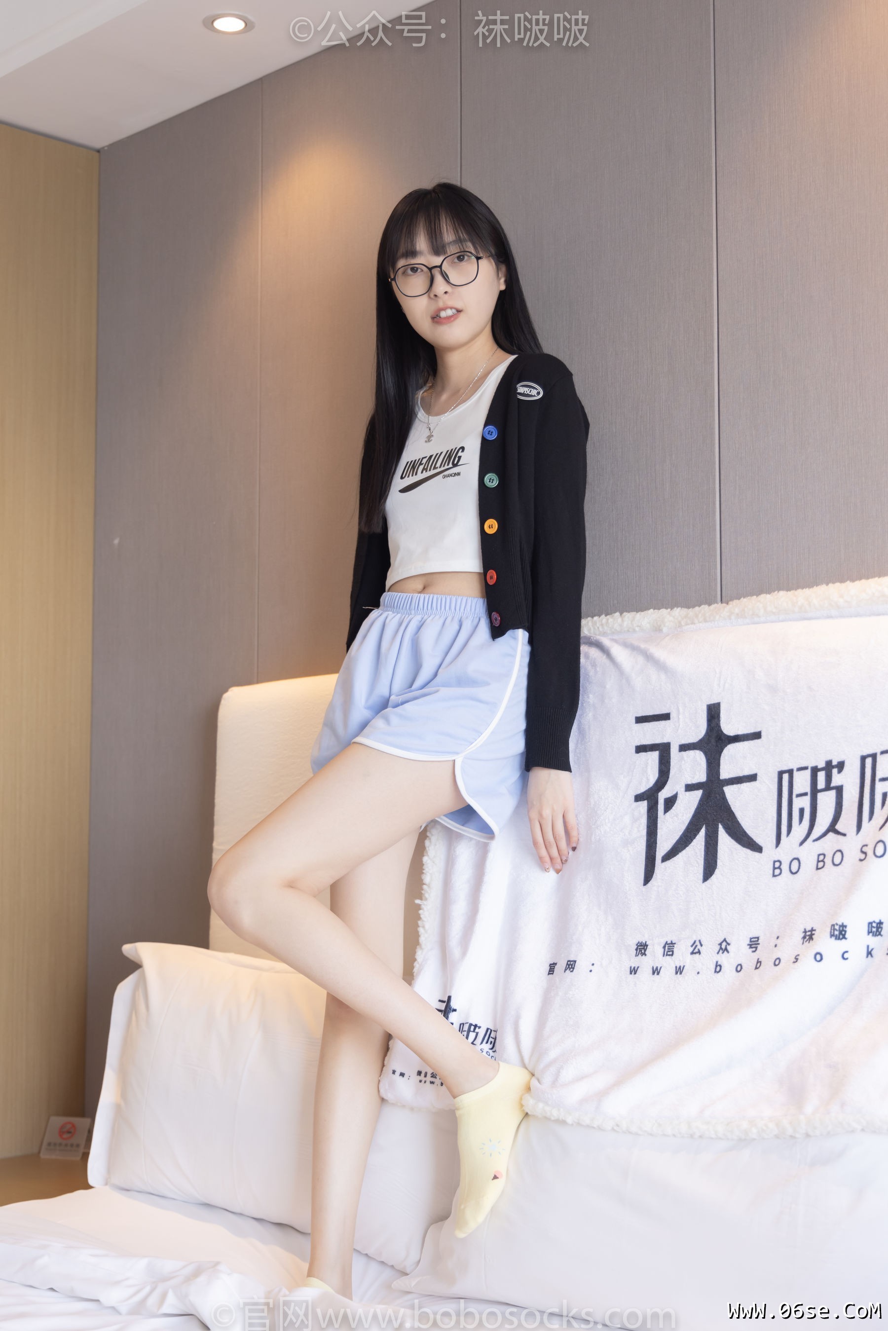 图片[135]-BoBoSocks袜啵啵 No.081 稚予- AJ、浅黄色短棉袜、浅蓝色短棉袜、裸足[145P]-六色网