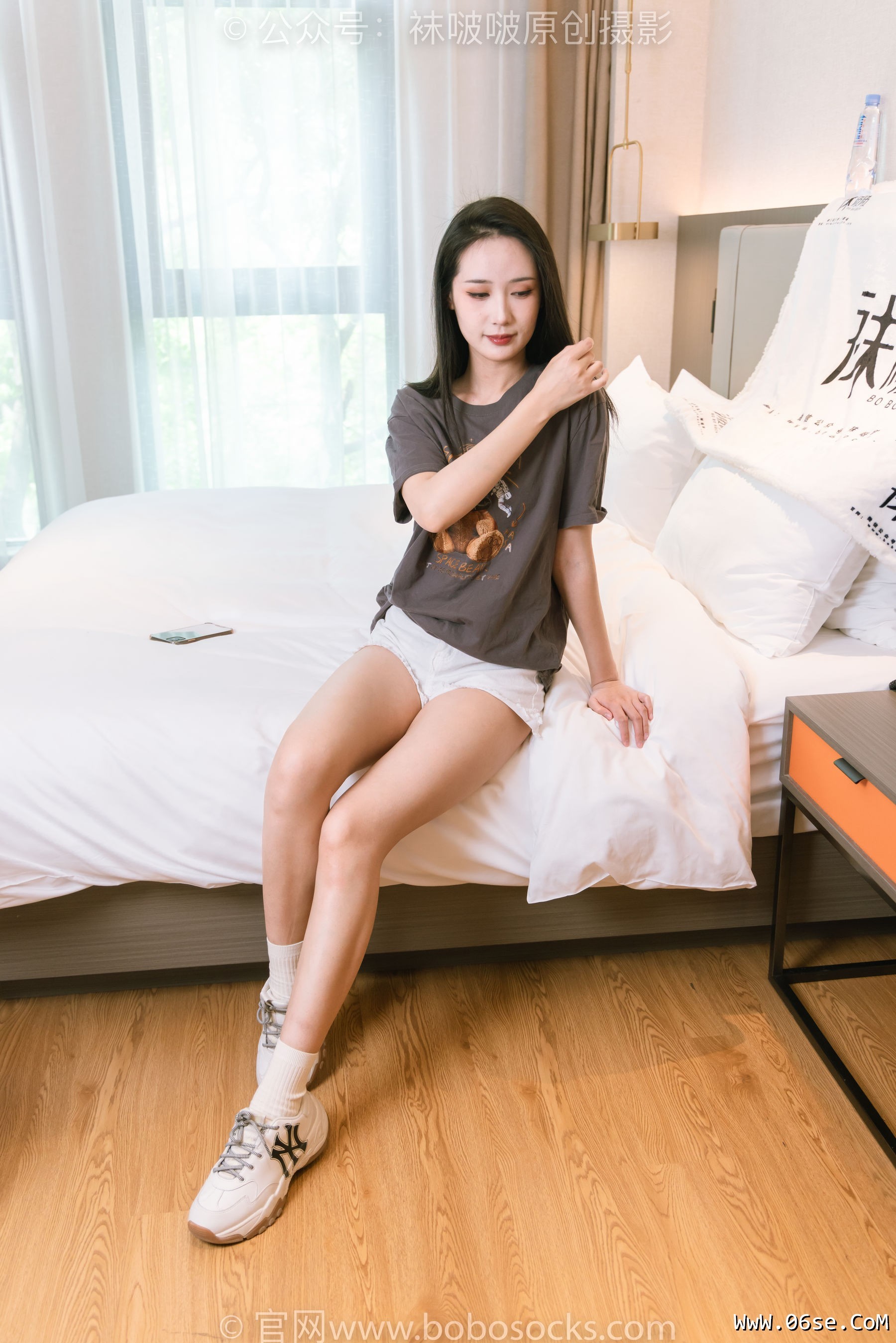 图片[62]-BoBoSocks袜啵啵 No.176 小安-运动鞋、白棉袜、裸足[139P]-六色网