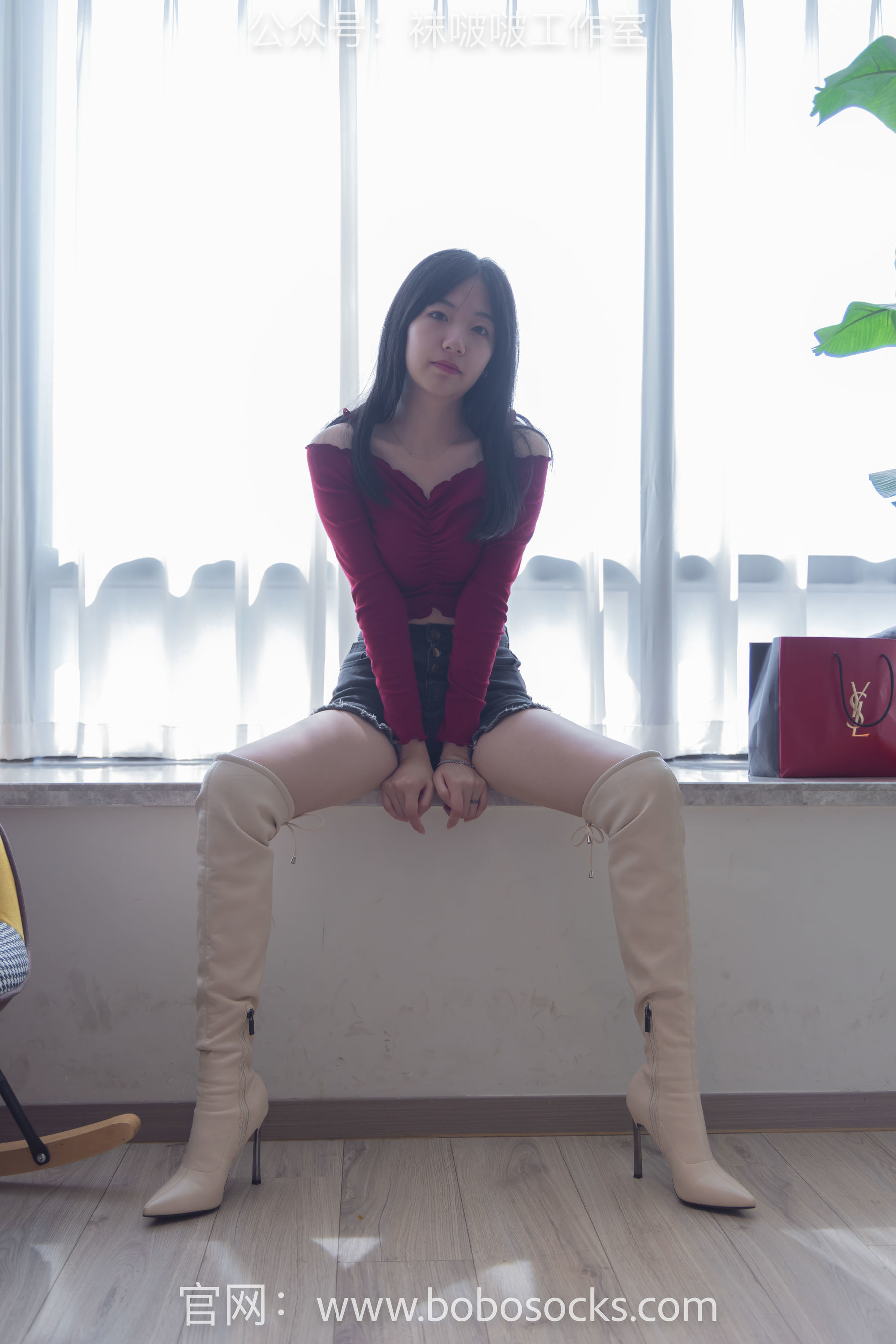 图片[90]-BoBoSocks袜啵啵 No.120 小甜豆-高跟长靴、白棉袜、裸足[170P]-六色网