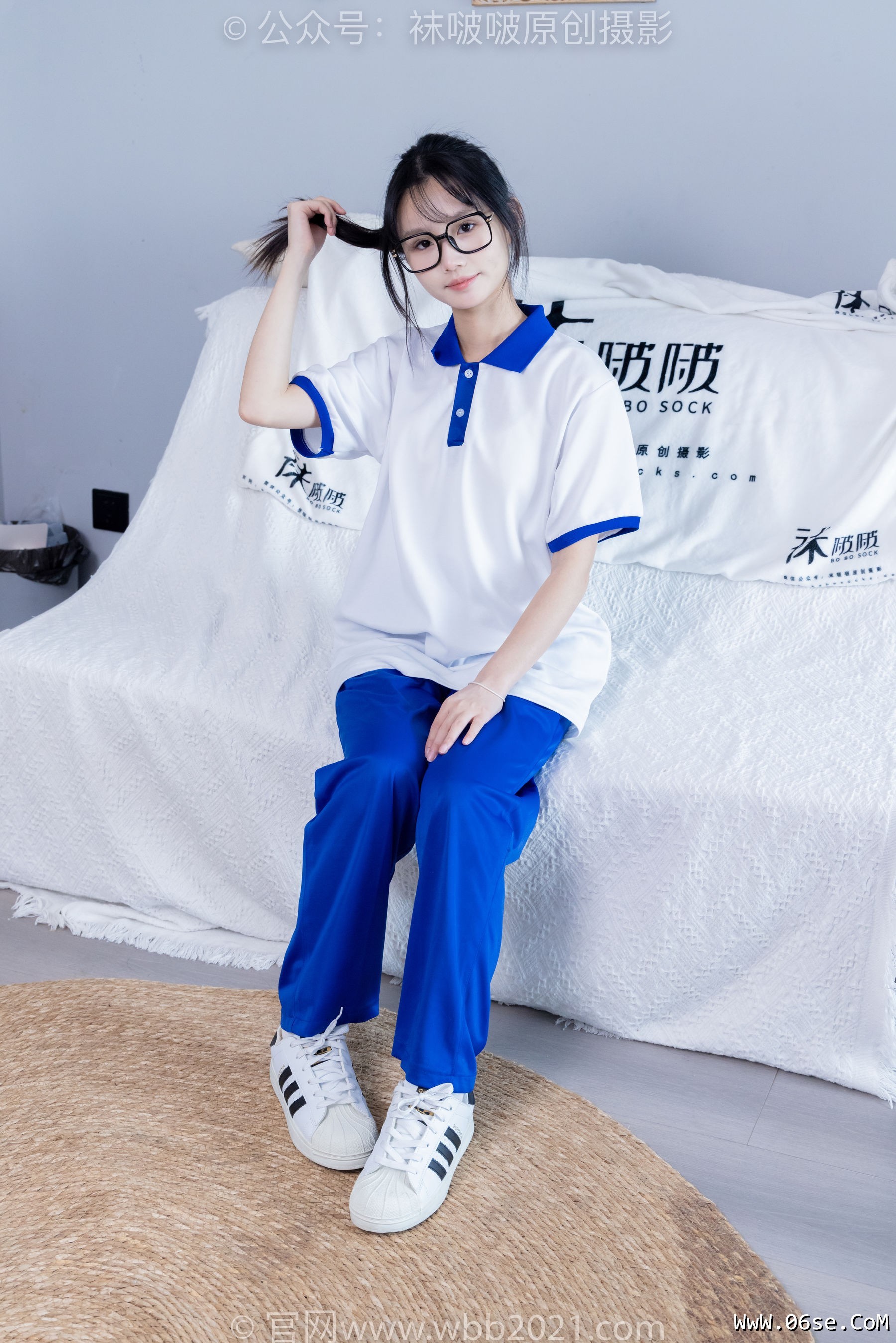 图片[46]-BoBoSocks袜啵啵 No.351 甜甜圈 -板鞋、白棉袜、肉丝、校服裤里丝[150P]-六色网